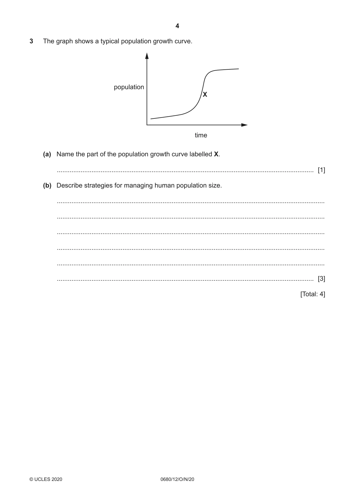 Cambridge IGCSE Environmental Management 0680 2020 Oct/Nov Paper 1 · Variant 2 question paper, page 4 of 20