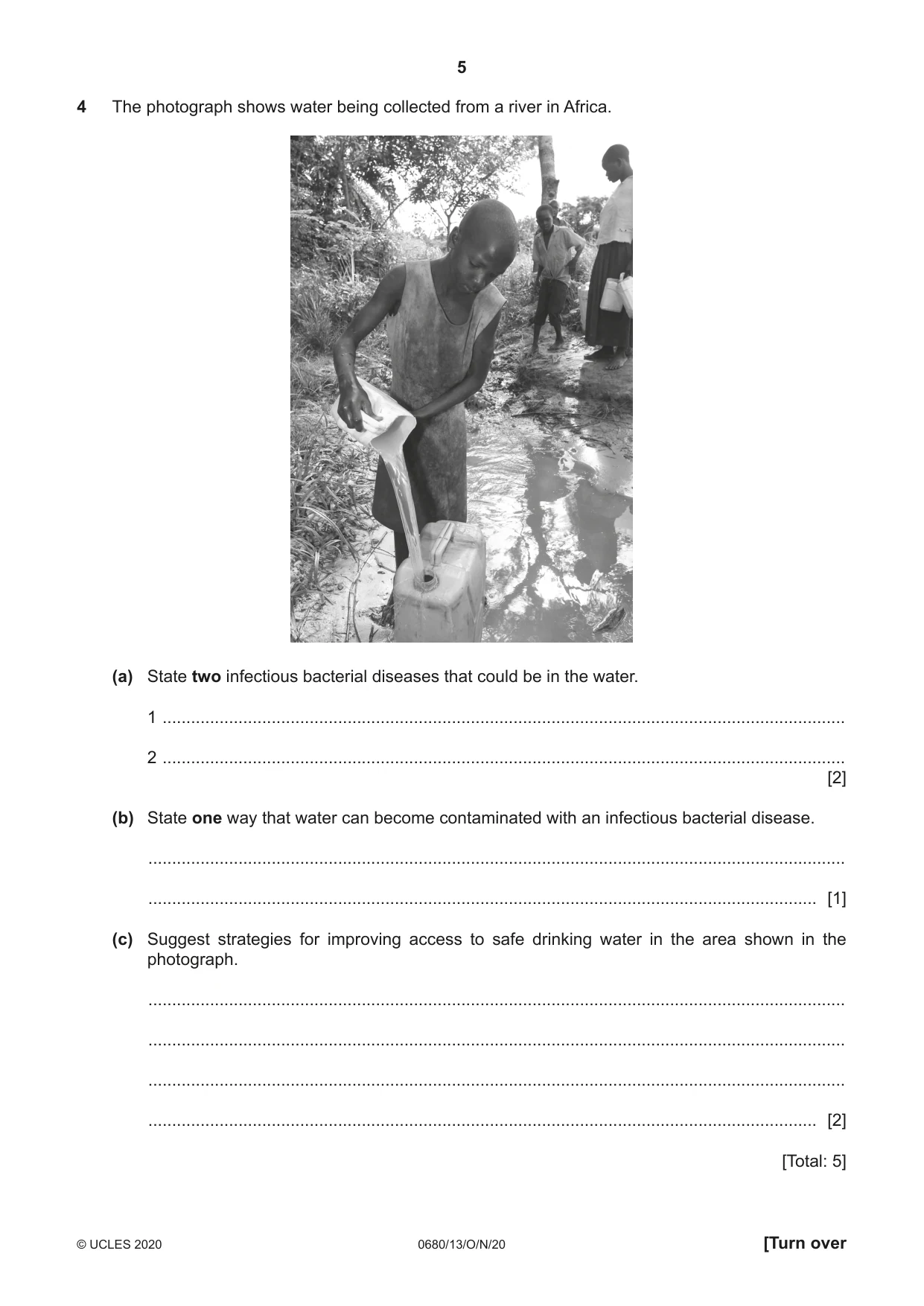 Cambridge IGCSE Environmental Management 0680 2020 Oct/Nov Paper 1 · Variant 3 question paper, page 5 of 16