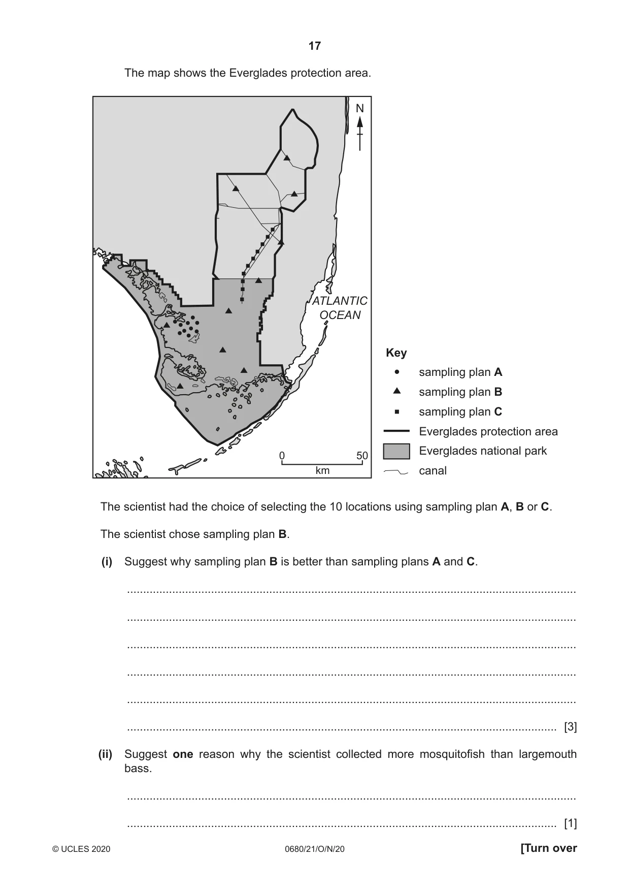 Cambridge IGCSE Environmental Management 0680 2020 Oct/Nov Paper 2 · Variant 1 question paper, page 17 of 24
