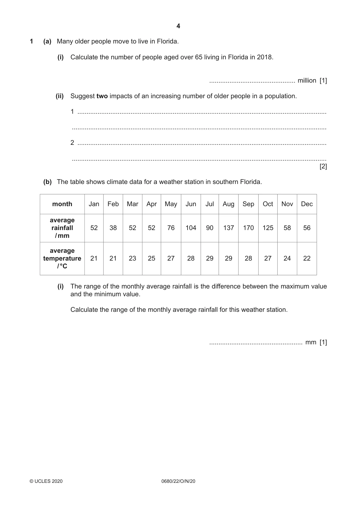 Cambridge IGCSE Environmental Management 0680 2020 Oct/Nov Paper 2 · Variant 2 question paper, page 4 of 24