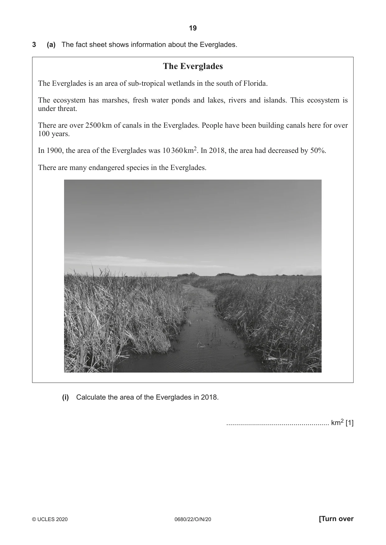 Cambridge IGCSE Environmental Management 0680 2020 Oct/Nov Paper 2 · Variant 2 question paper, page 19 of 24