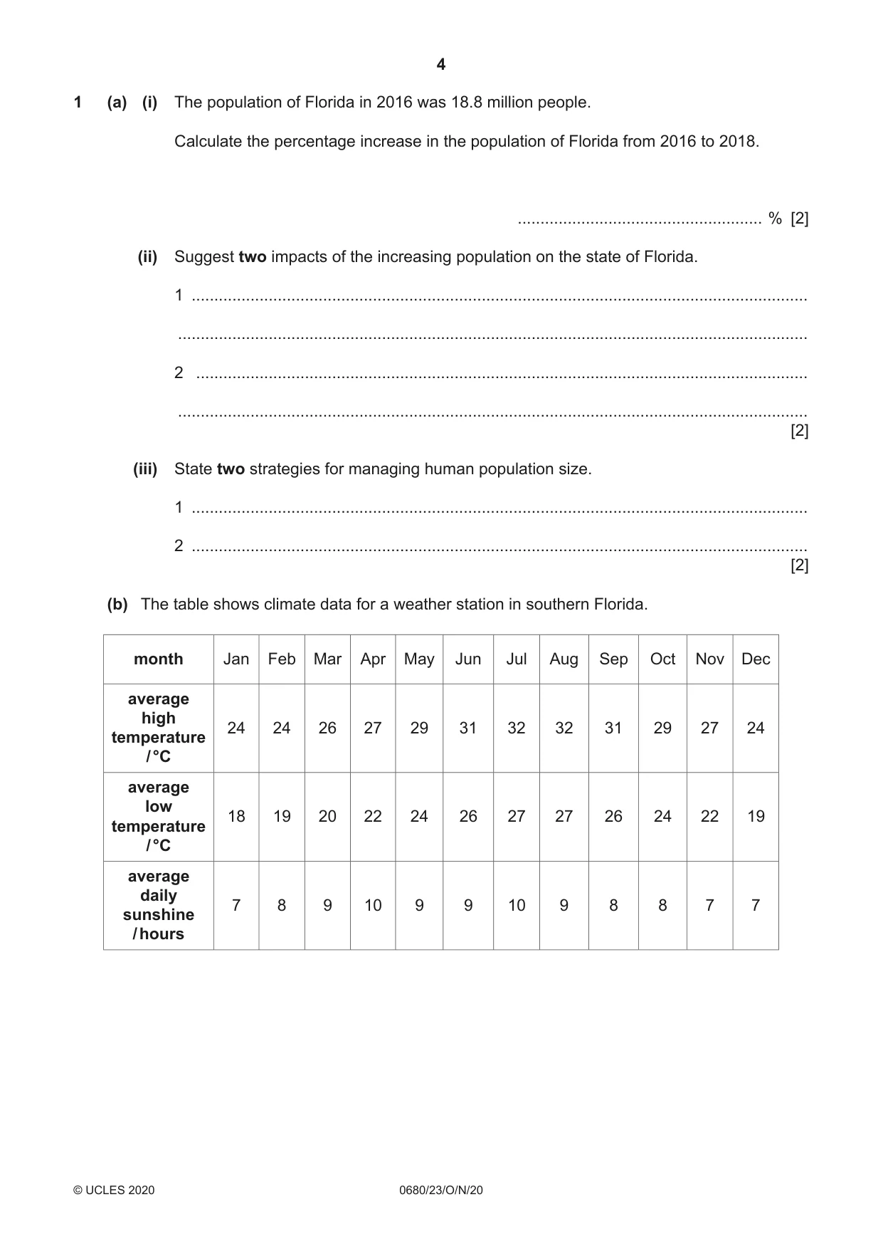 Cambridge IGCSE Environmental Management 0680 2020 Oct/Nov Paper 2 · Variant 3 question paper, page 4 of 24