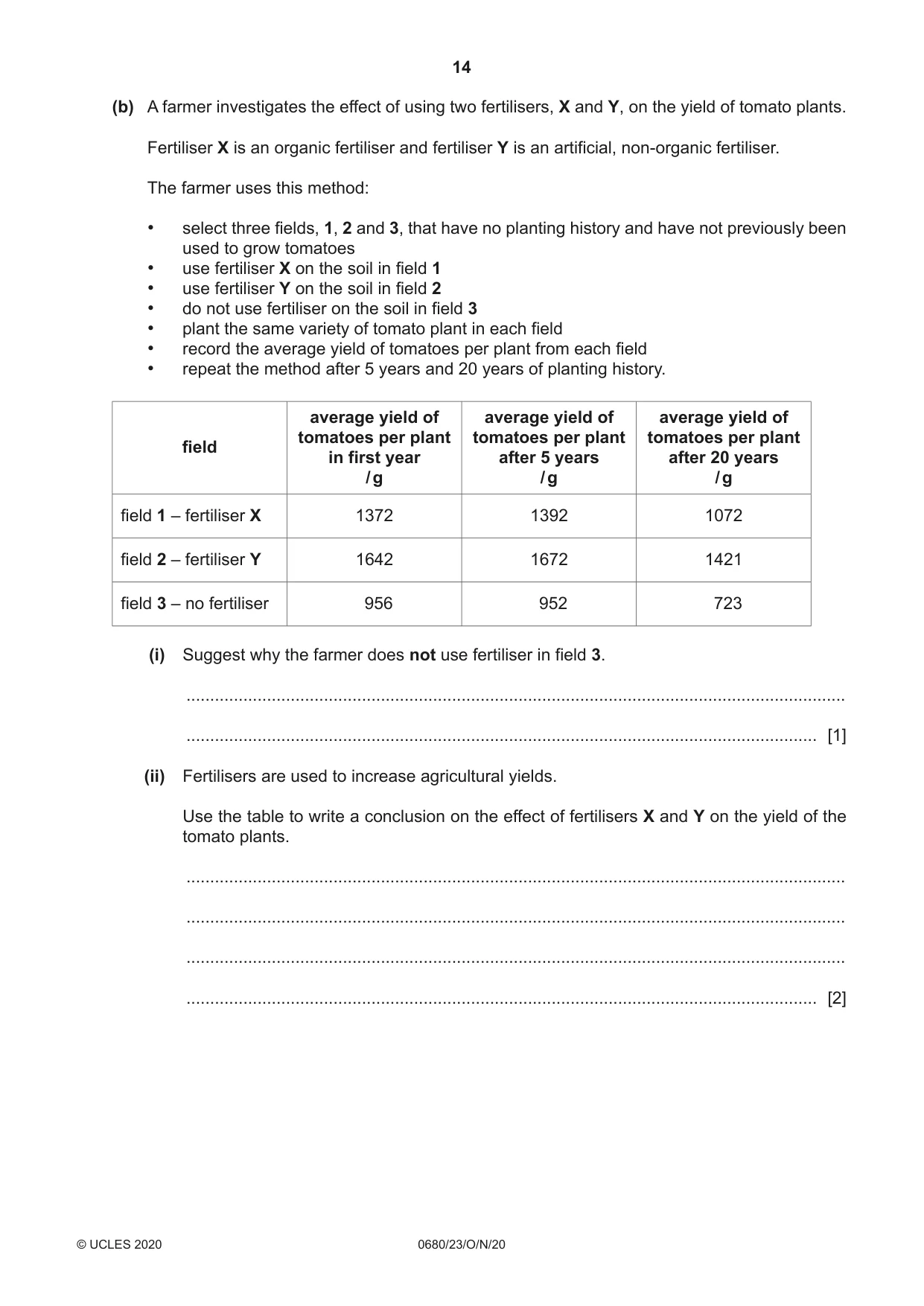 Cambridge IGCSE Environmental Management 0680 2020 Oct/Nov Paper 2 · Variant 3 question paper, page 14 of 24