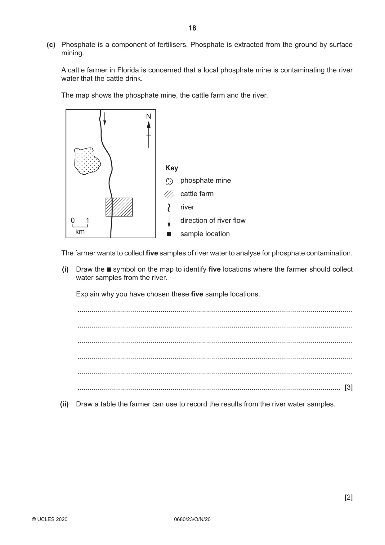 Cambridge IGCSE Environmental Management 0680 2020 Oct/Nov Paper 2 · Variant 3 question paper, page 18 of 24