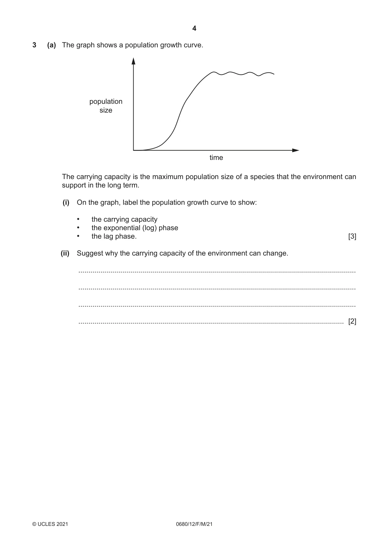 Cambridge IGCSE Environmental Management 0680 2021 Feb/March Paper 1 · Variant 2 question paper, page 4 of 24
