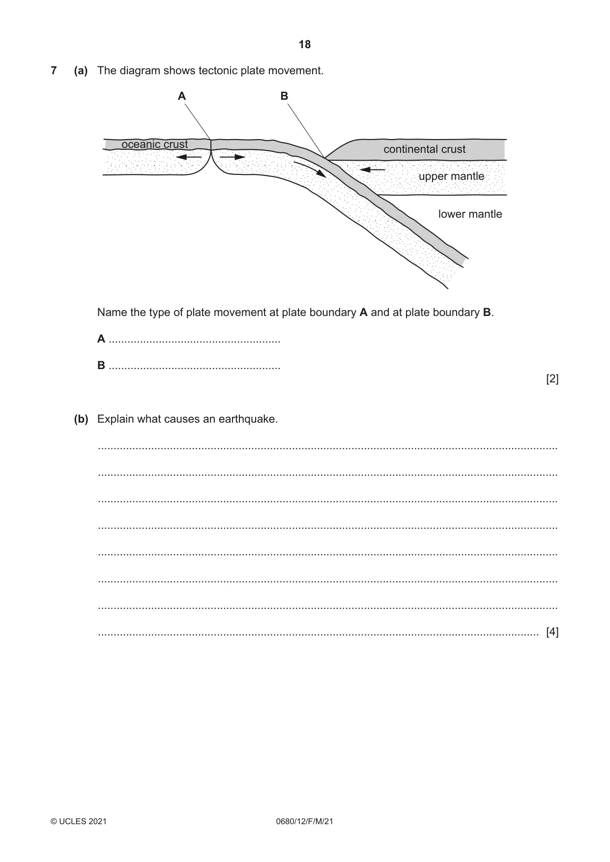 Cambridge IGCSE Environmental Management 0680 2021 Feb/March Paper 1 · Variant 2 question paper, page 18 of 24