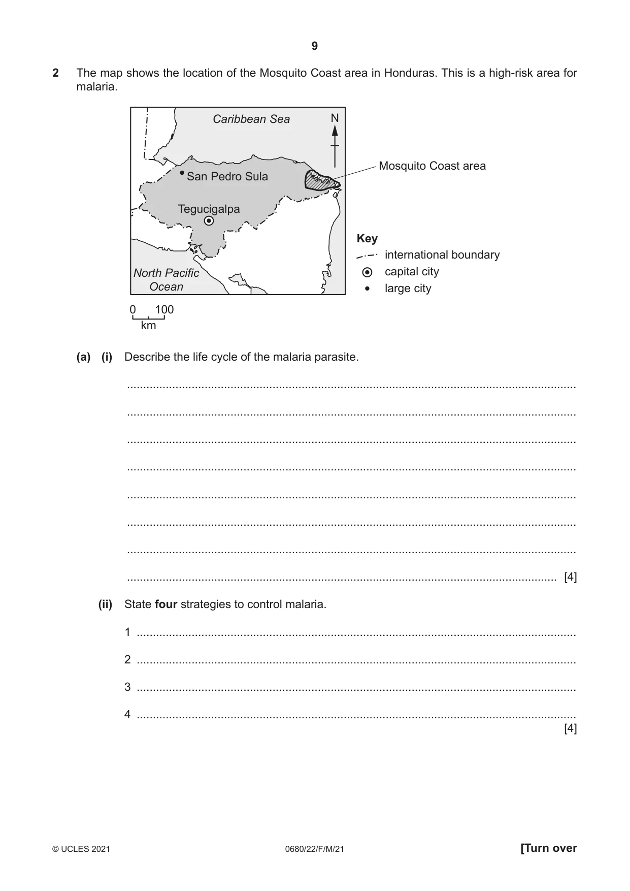 Cambridge IGCSE Environmental Management 0680 2021 Feb/March Paper 2 · Variant 2 question paper, page 9 of 20