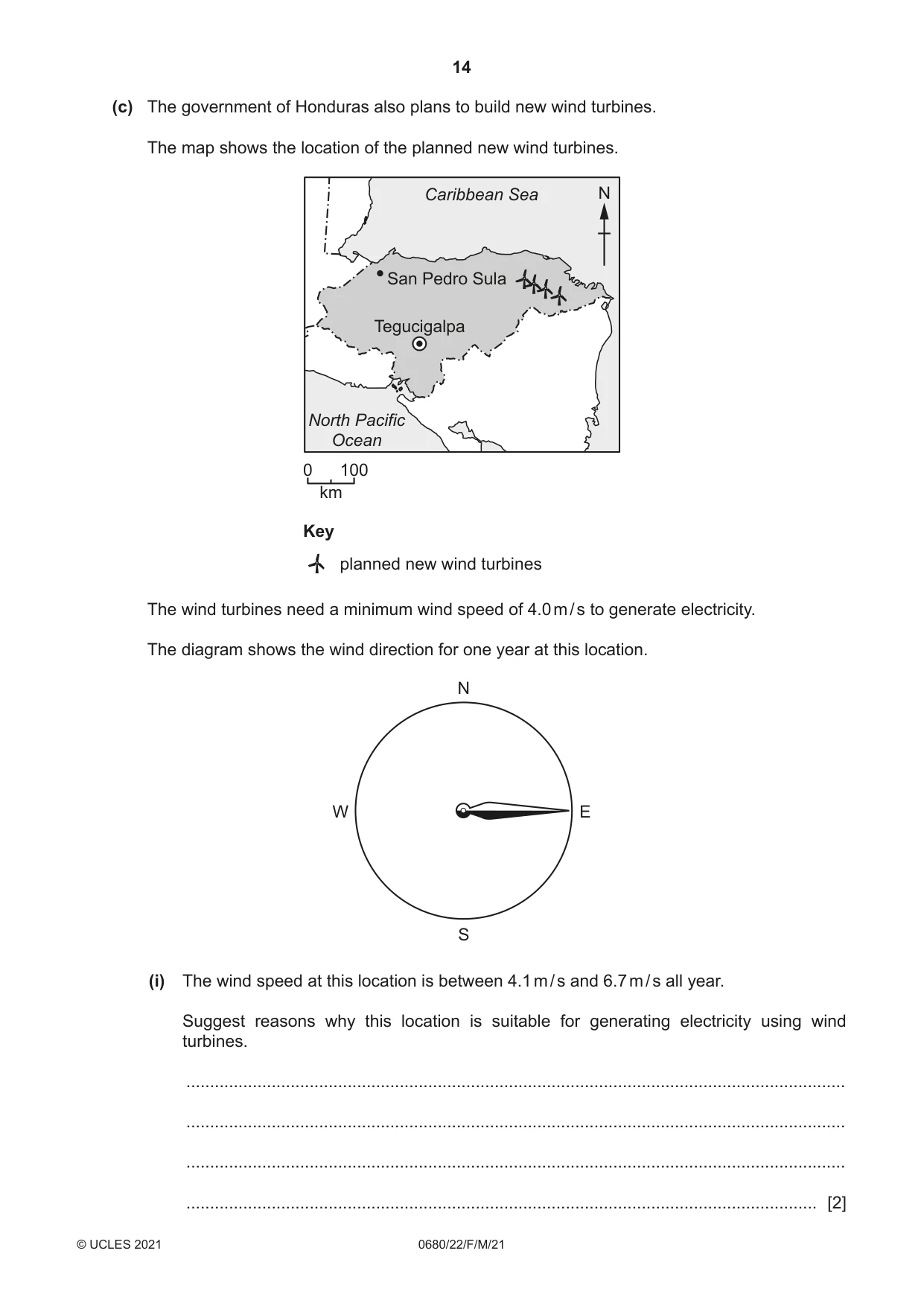 Cambridge IGCSE Environmental Management 0680 2021 Feb/March Paper 2 · Variant 2 question paper, page 14 of 20