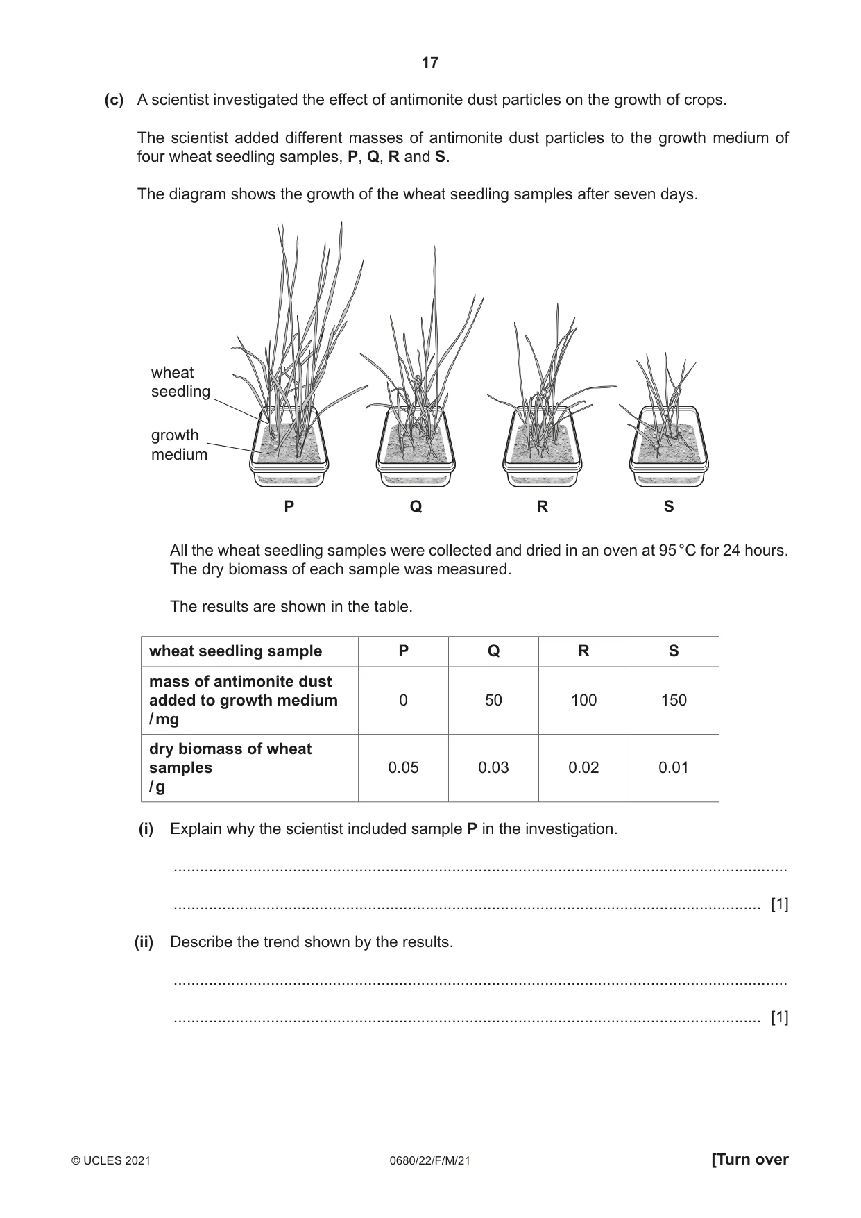 Cambridge IGCSE Environmental Management 0680 2021 Feb/March Paper 2 · Variant 2 question paper, page 17 of 20