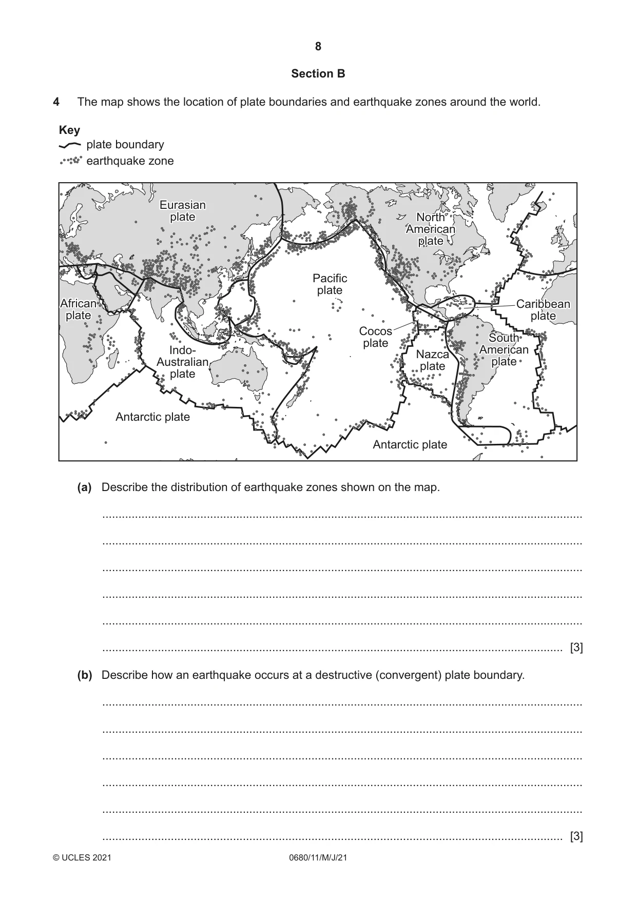 Cambridge IGCSE Environmental Management 0680 2021 May/June Paper 1 · Variant 1 question paper, page 8 of 20