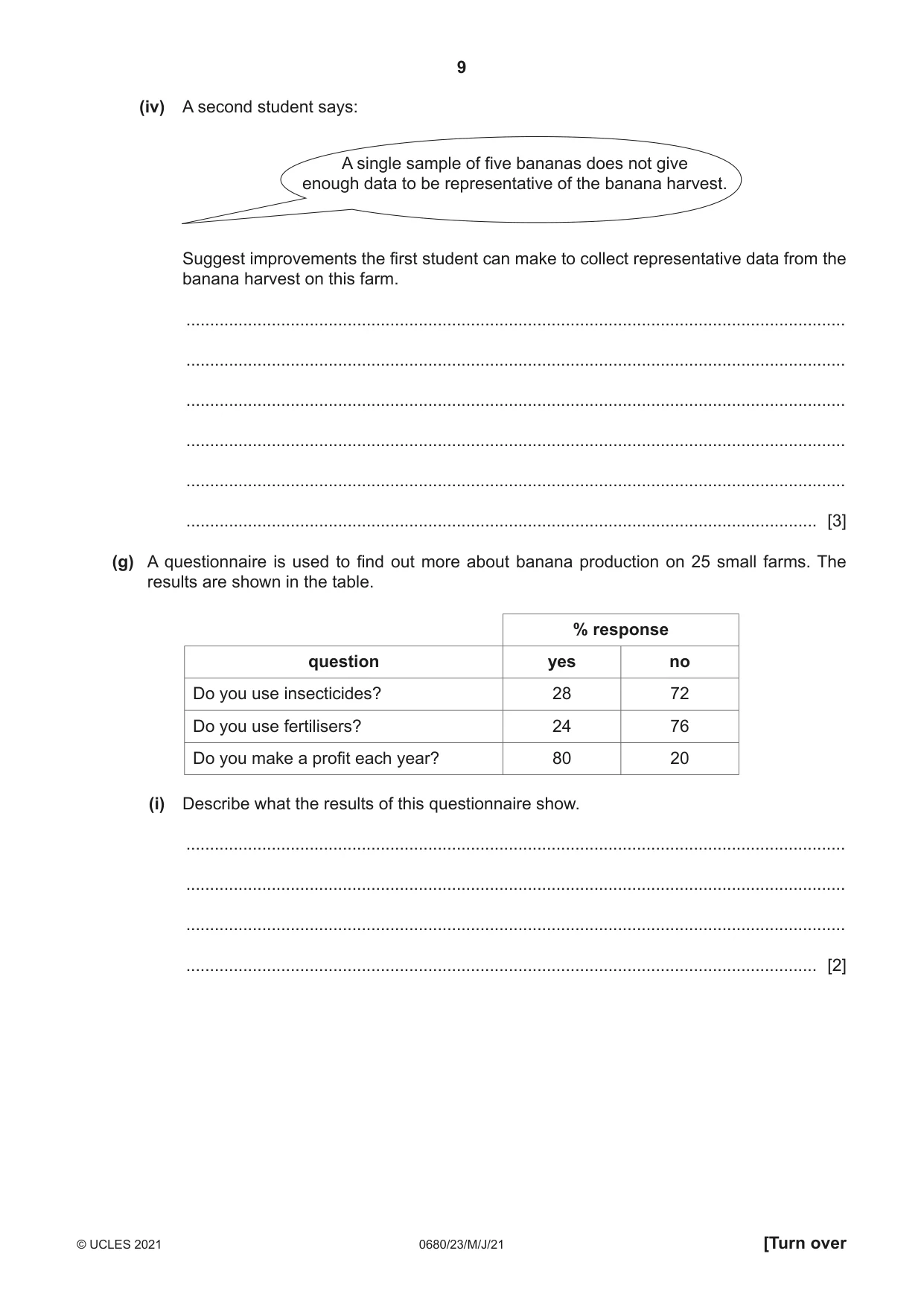 Cambridge IGCSE Environmental Management 0680 2021 May/June Paper 2 · Variant 3 question paper, page 9 of 20