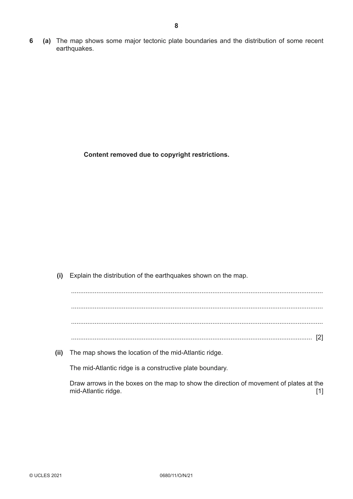 Cambridge IGCSE Environmental Management 0680 2021 Oct/Nov Paper 1 · Variant 1 question paper, page 8 of 24