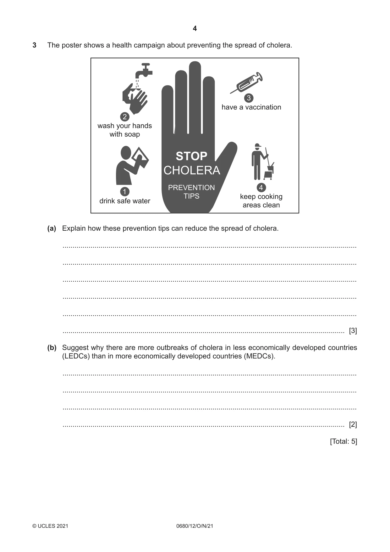 Cambridge IGCSE Environmental Management 0680 2021 Oct/Nov Paper 1 · Variant 2 question paper, page 4 of 20