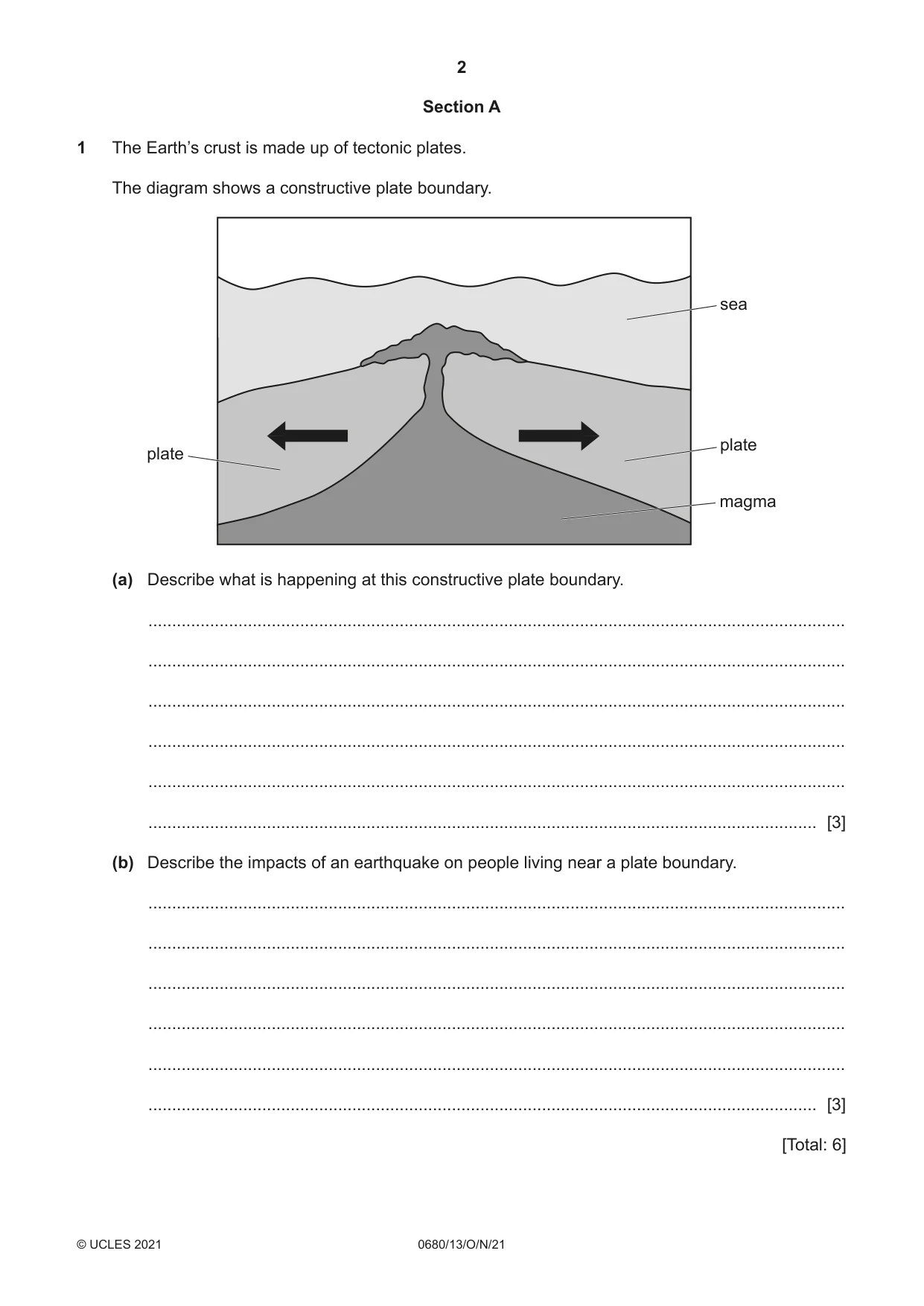 Cambridge IGCSE Environmental Management 0680 2021 Oct/Nov Paper 1 · Variant 3 question paper, page 2 of 20
