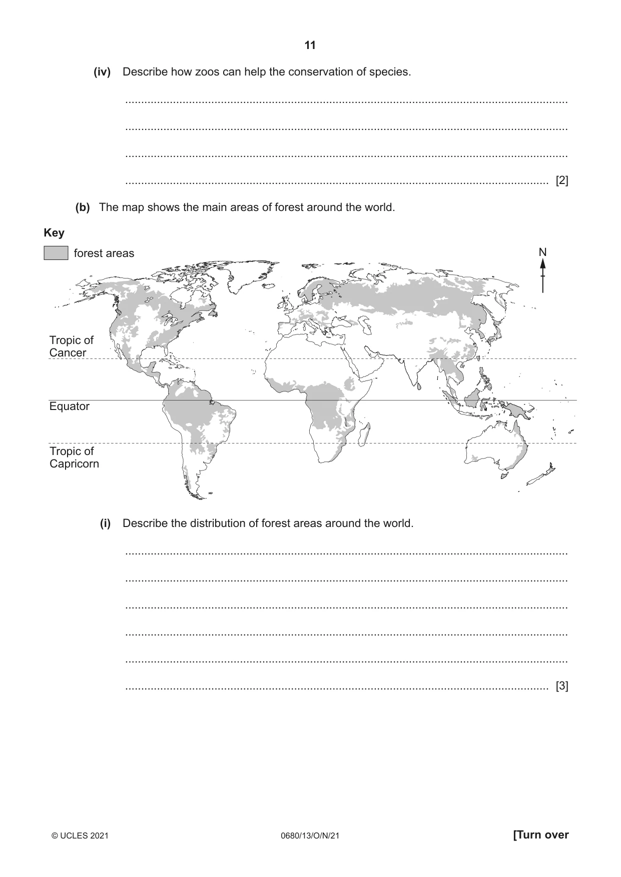 Cambridge IGCSE Environmental Management 0680 2021 Oct/Nov Paper 1 · Variant 3 question paper, page 11 of 20