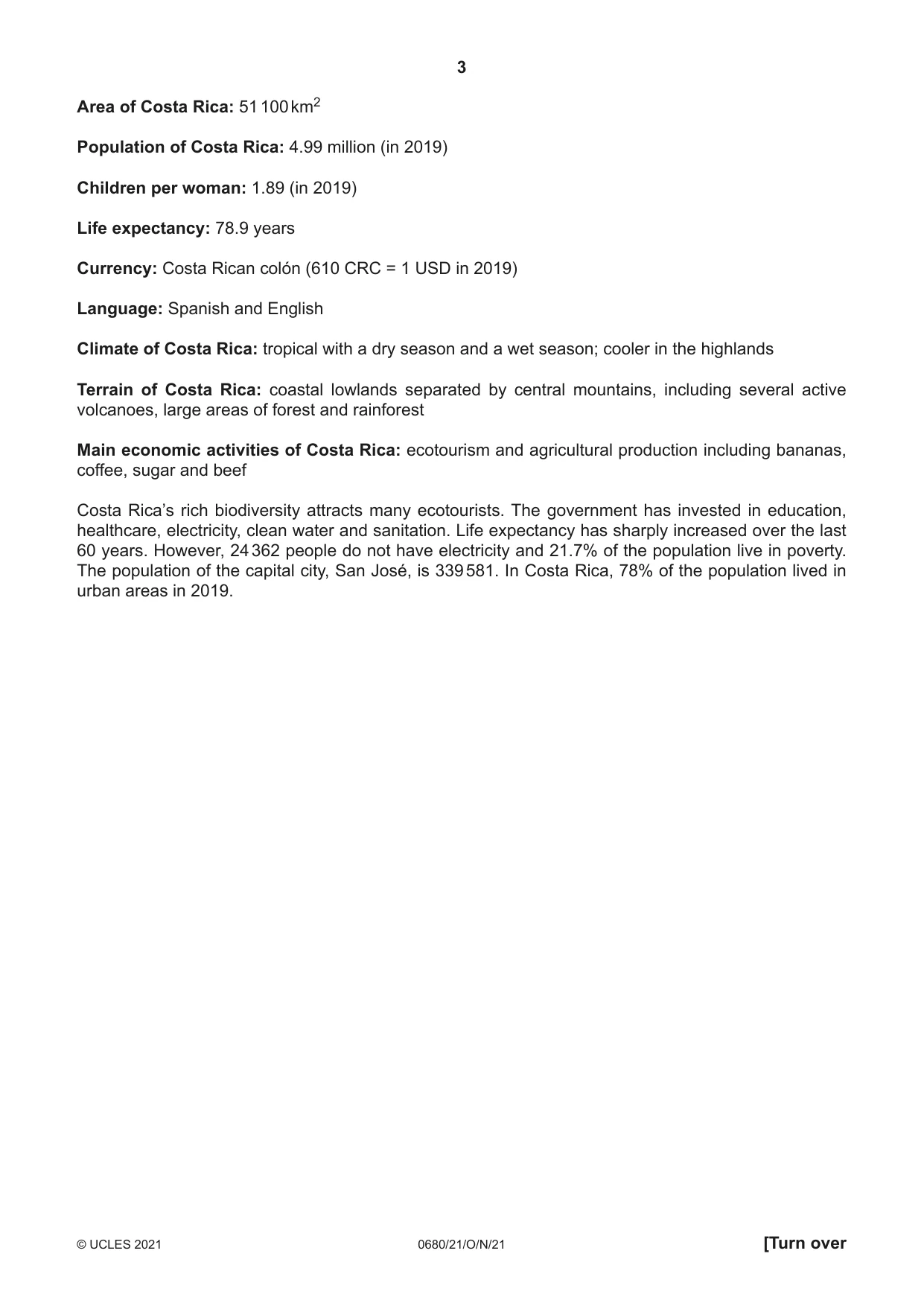 Cambridge IGCSE Environmental Management 0680 2021 Oct/Nov Paper 2 · Variant 1 question paper, page 3 of 24