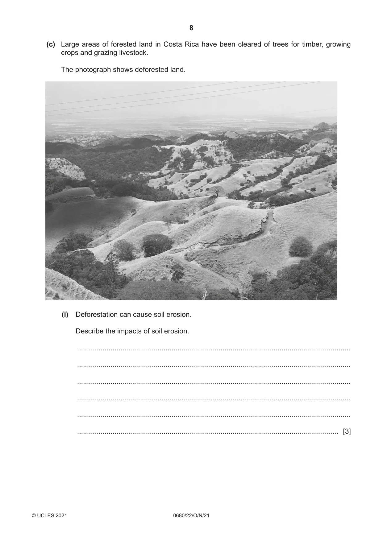 Cambridge IGCSE Environmental Management 0680 2021 Oct/Nov Paper 2 · Variant 2 question paper, page 8 of 24