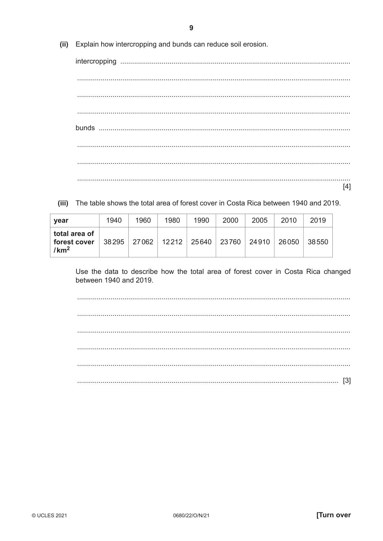 Cambridge IGCSE Environmental Management 0680 2021 Oct/Nov Paper 2 · Variant 2 question paper, page 9 of 24