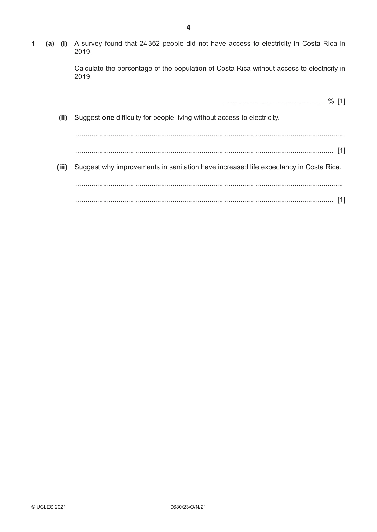 Cambridge IGCSE Environmental Management 0680 2021 Oct/Nov Paper 2 · Variant 3 question paper, page 4 of 32