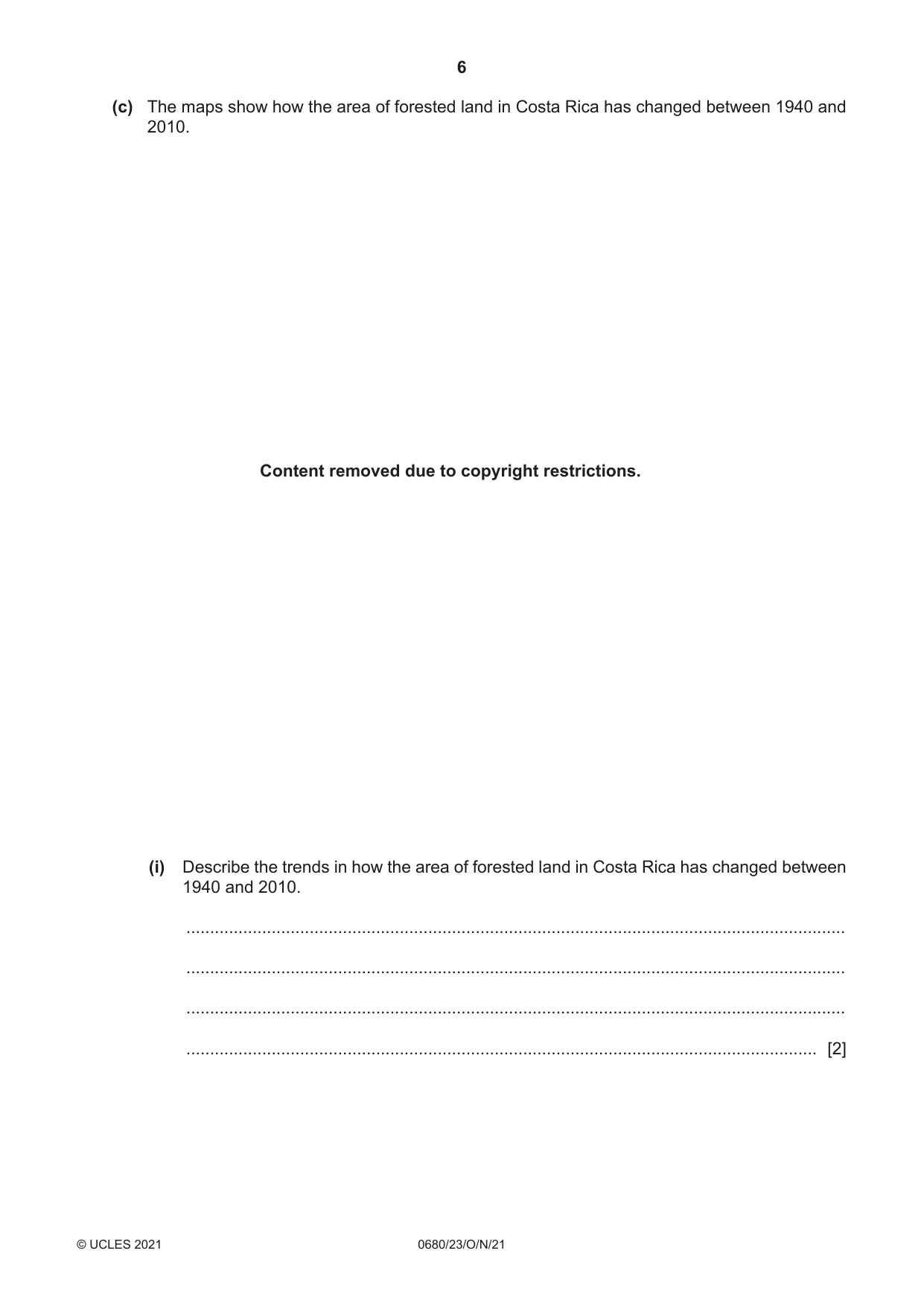 Cambridge IGCSE Environmental Management 0680 2021 Oct/Nov Paper 2 · Variant 3 question paper, page 6 of 32