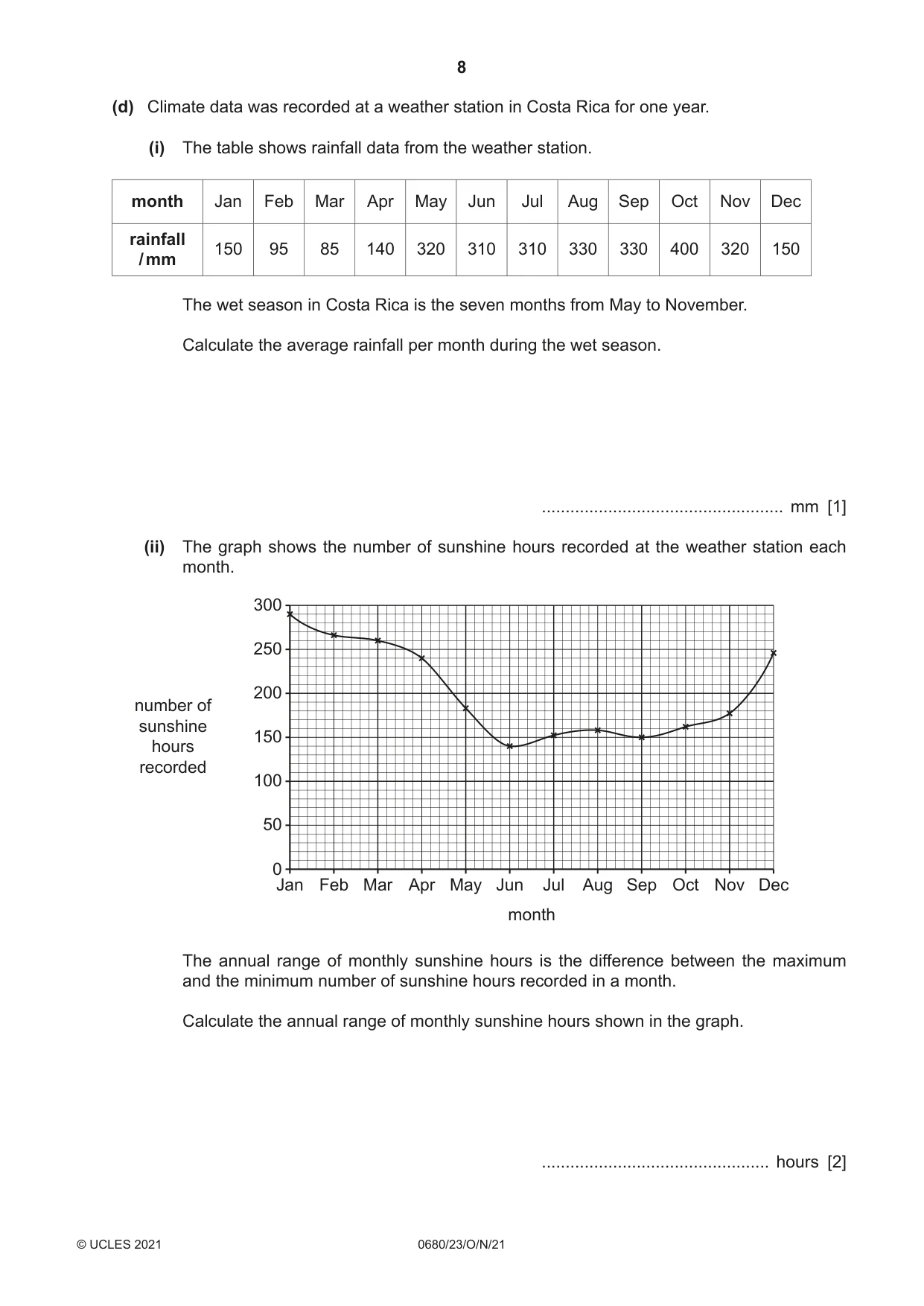 Cambridge IGCSE Environmental Management 0680 2021 Oct/Nov Paper 2 · Variant 3 question paper, page 8 of 32
