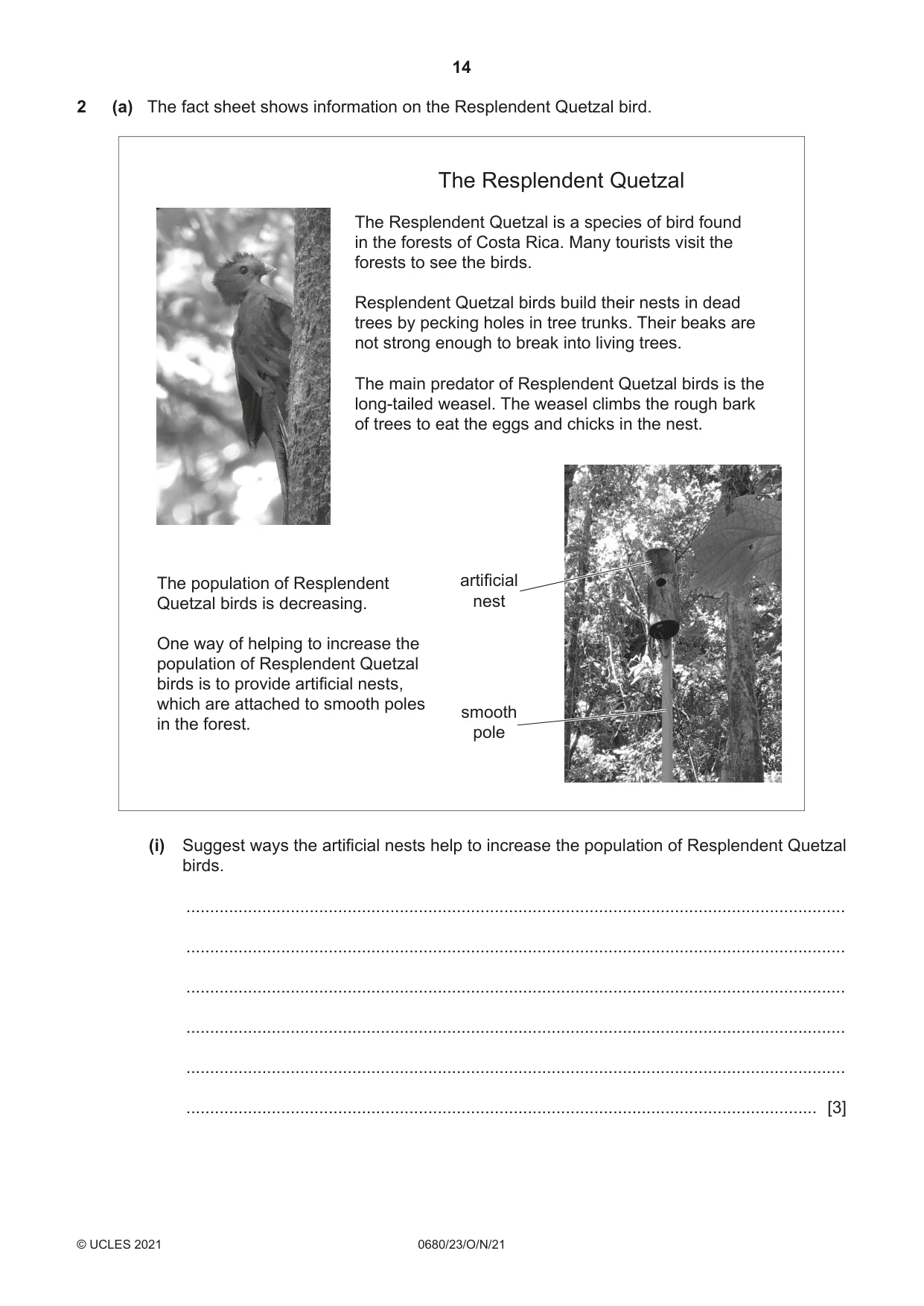 Cambridge IGCSE Environmental Management 0680 2021 Oct/Nov Paper 2 · Variant 3 question paper, page 14 of 32
