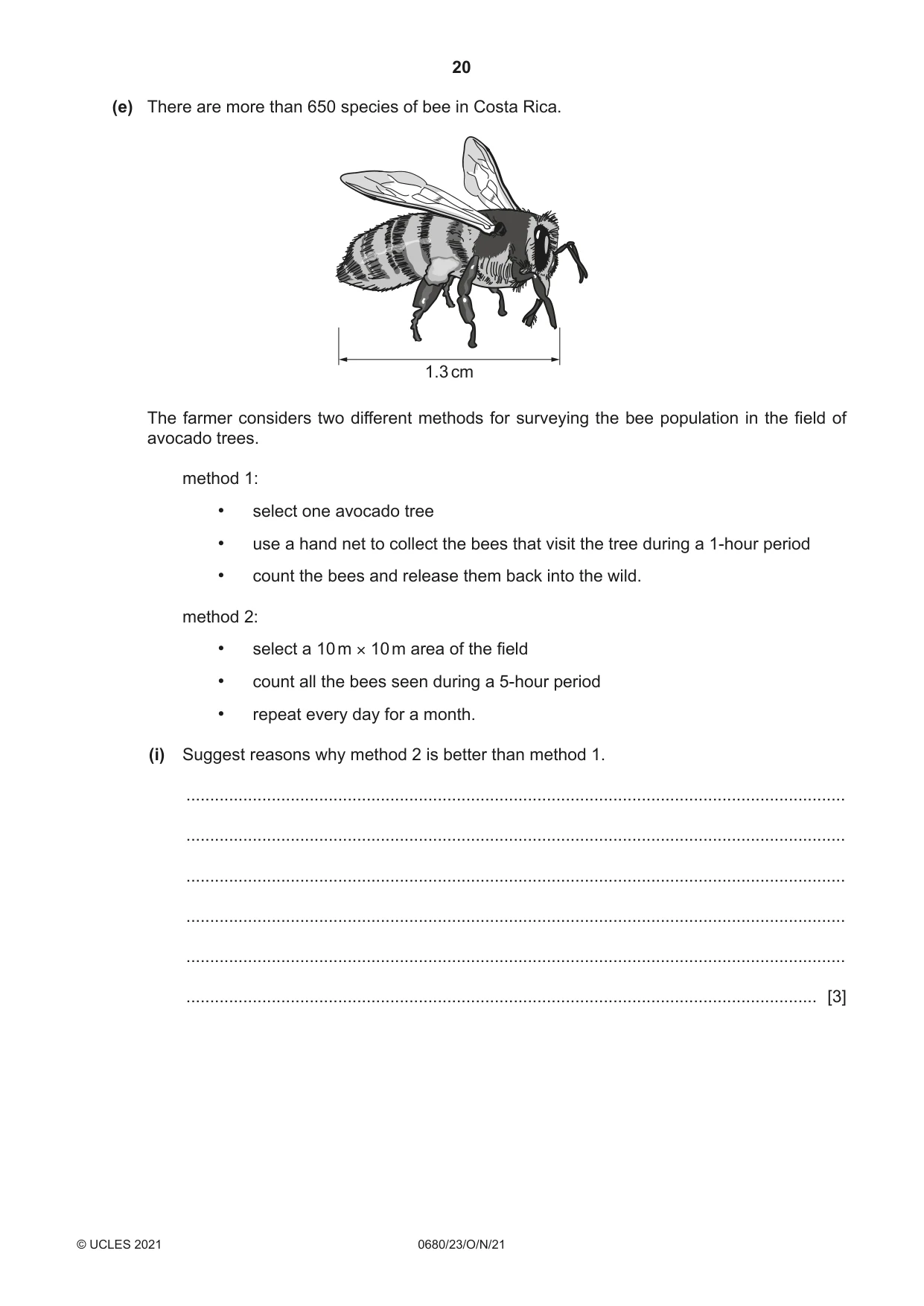 Cambridge IGCSE Environmental Management 0680 2021 Oct/Nov Paper 2 · Variant 3 question paper, page 20 of 32