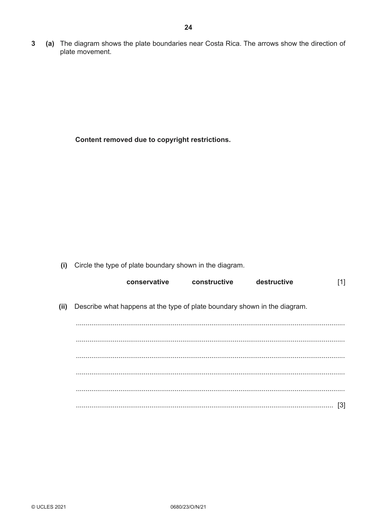 Cambridge IGCSE Environmental Management 0680 2021 Oct/Nov Paper 2 · Variant 3 question paper, page 24 of 32