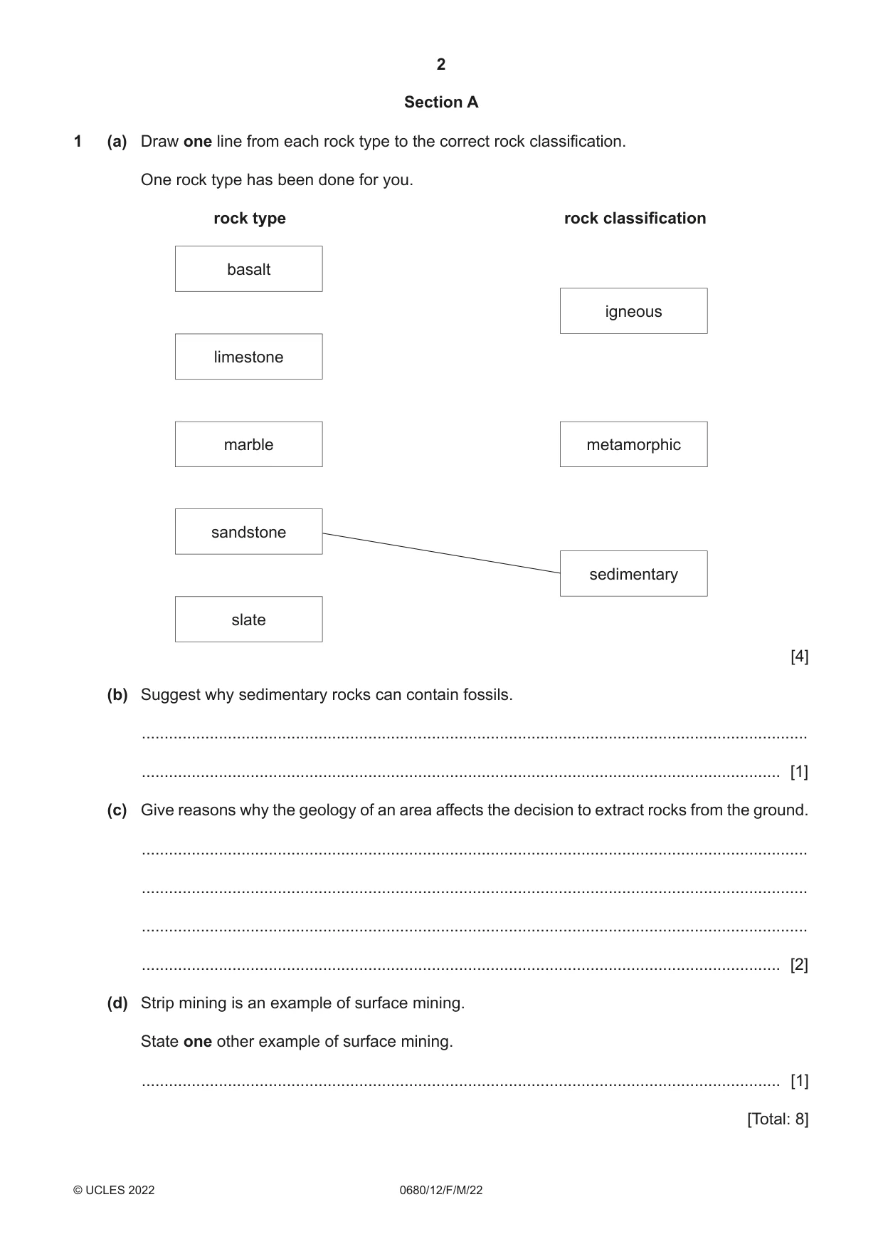 Cambridge IGCSE Environmental Management 0680 2022 Feb/March Paper 1 · Variant 2 question paper, page 2 of 20