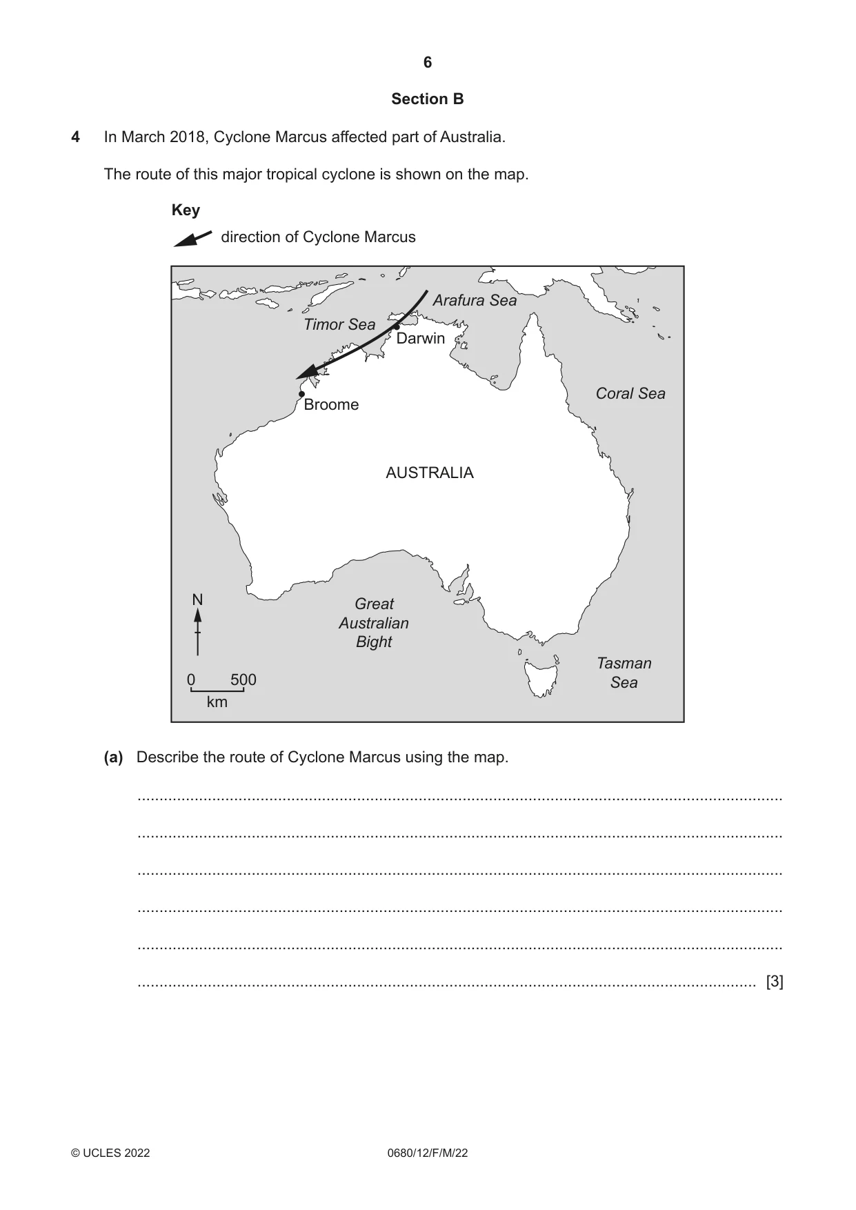 Cambridge IGCSE Environmental Management 0680 2022 Feb/March Paper 1 · Variant 2 question paper, page 6 of 20