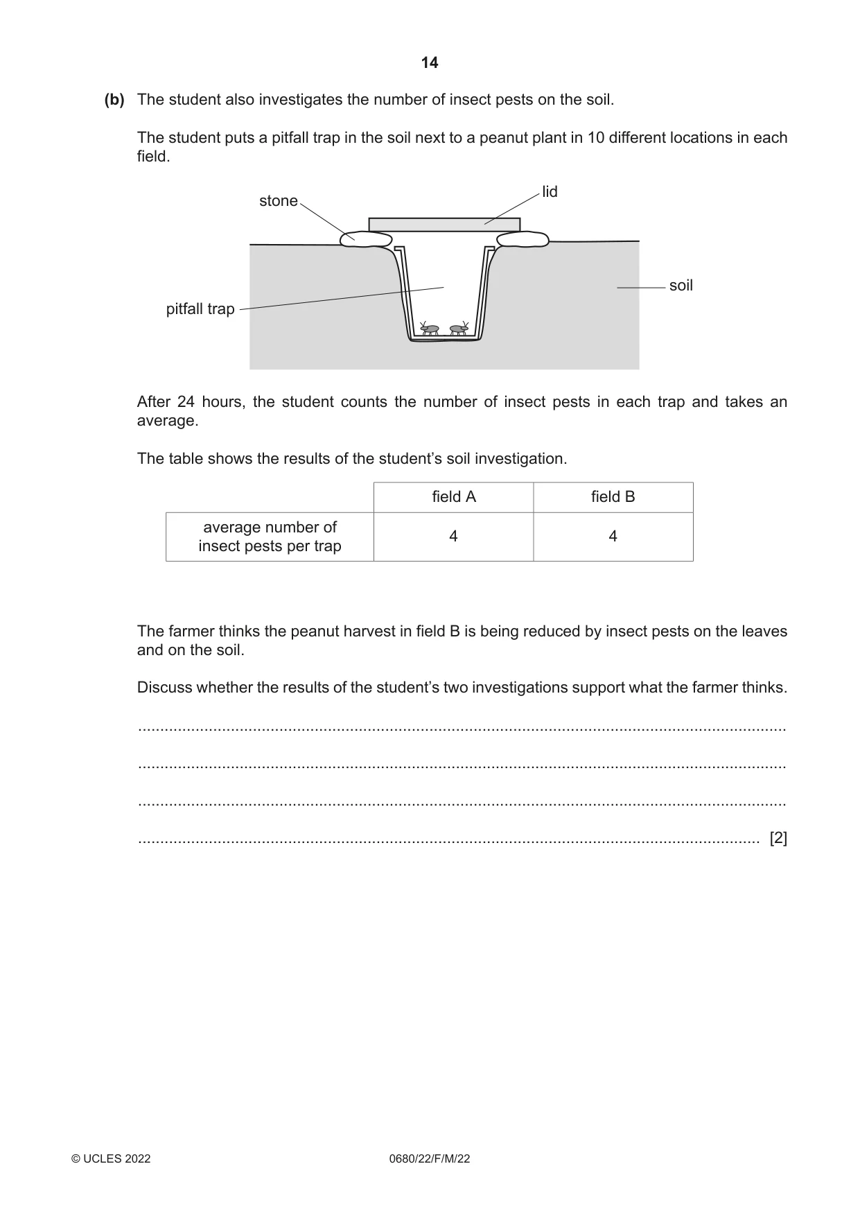 Cambridge IGCSE Environmental Management 0680 2022 Feb/March Paper 2 · Variant 2 question paper, page 14 of 20