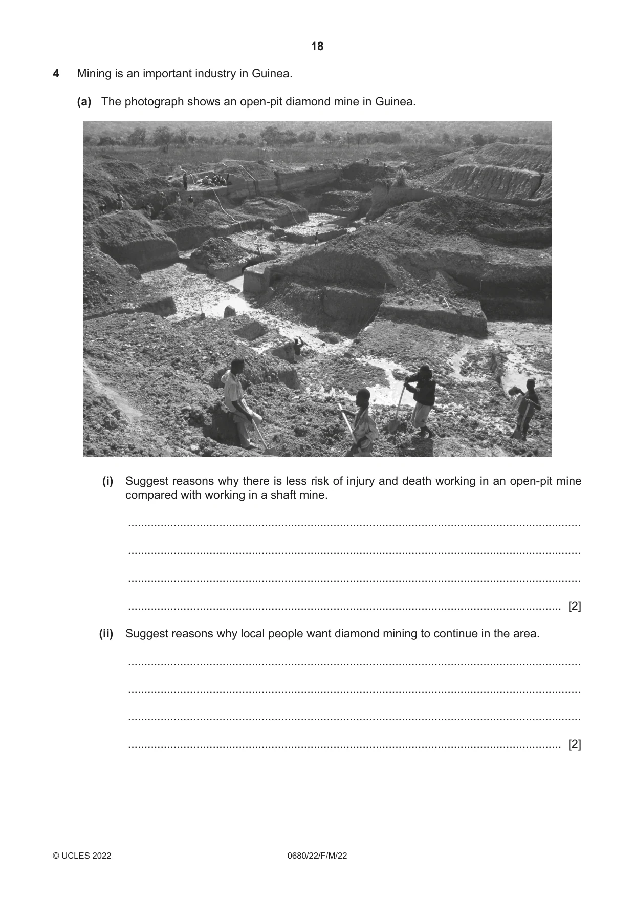 Cambridge IGCSE Environmental Management 0680 2022 Feb/March Paper 2 · Variant 2 question paper, page 18 of 20