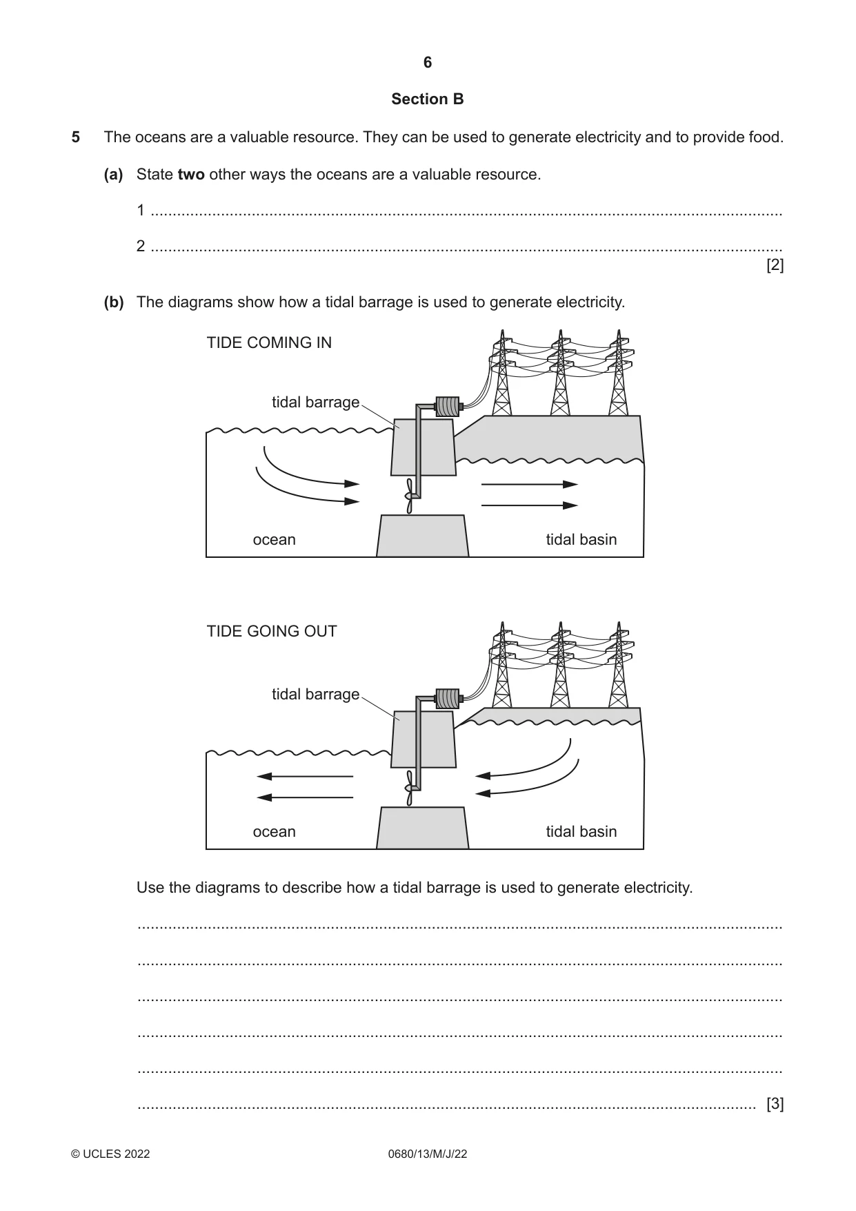 Cambridge IGCSE Environmental Management 0680 2022 May/June Paper 1 · Variant 3 question paper, page 6 of 20