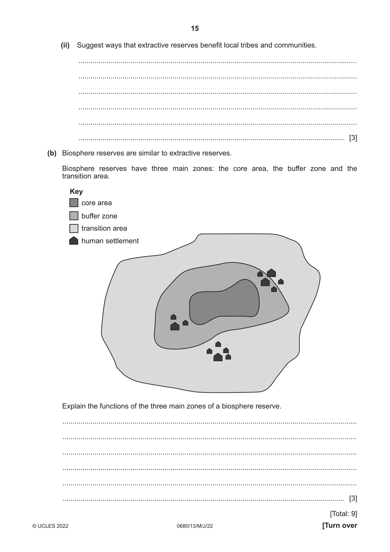 Cambridge IGCSE Environmental Management 0680 2022 May/June Paper 1 · Variant 3 question paper, page 15 of 20