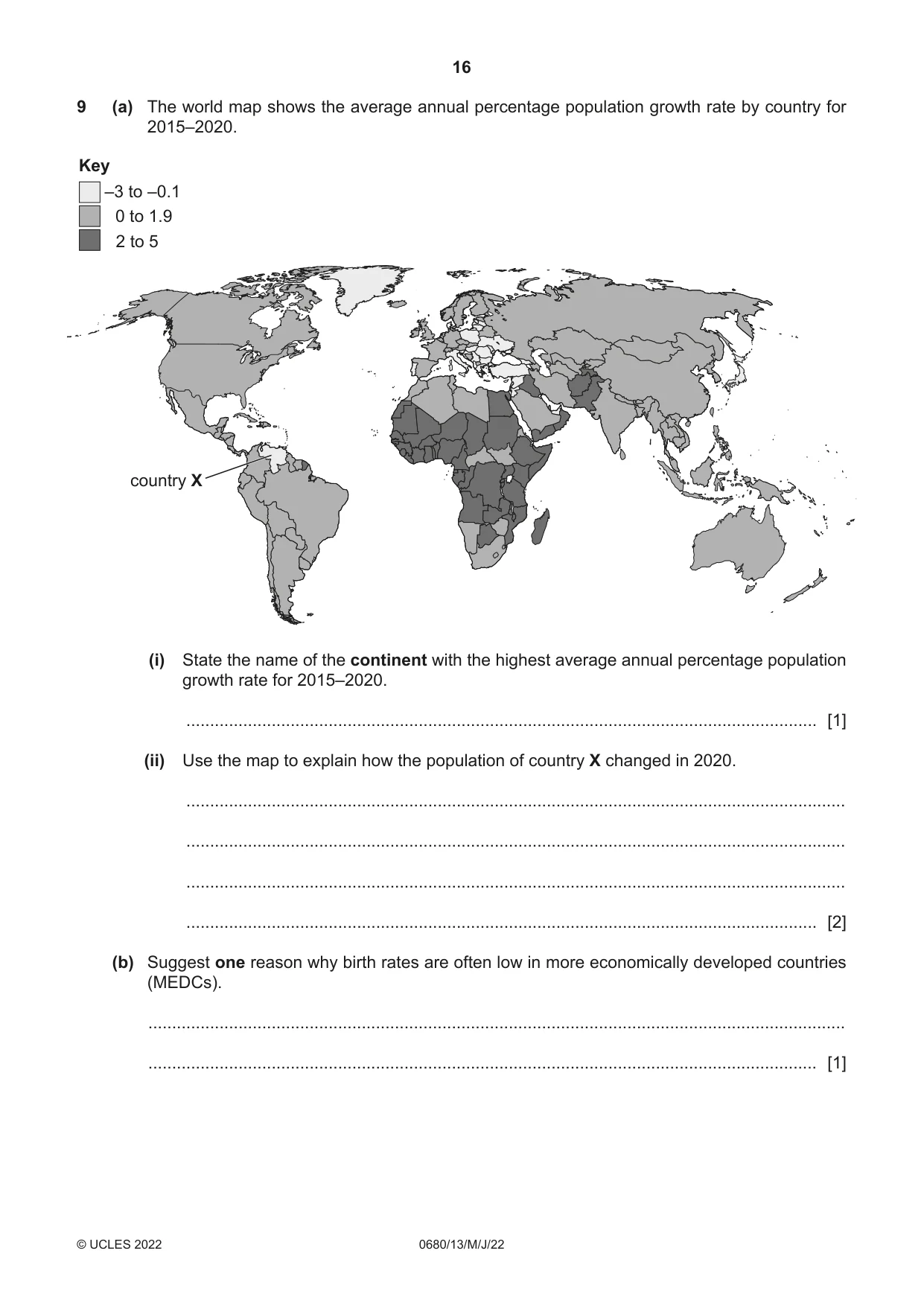 Cambridge IGCSE Environmental Management 0680 2022 May/June Paper 1 · Variant 3 question paper, page 16 of 20