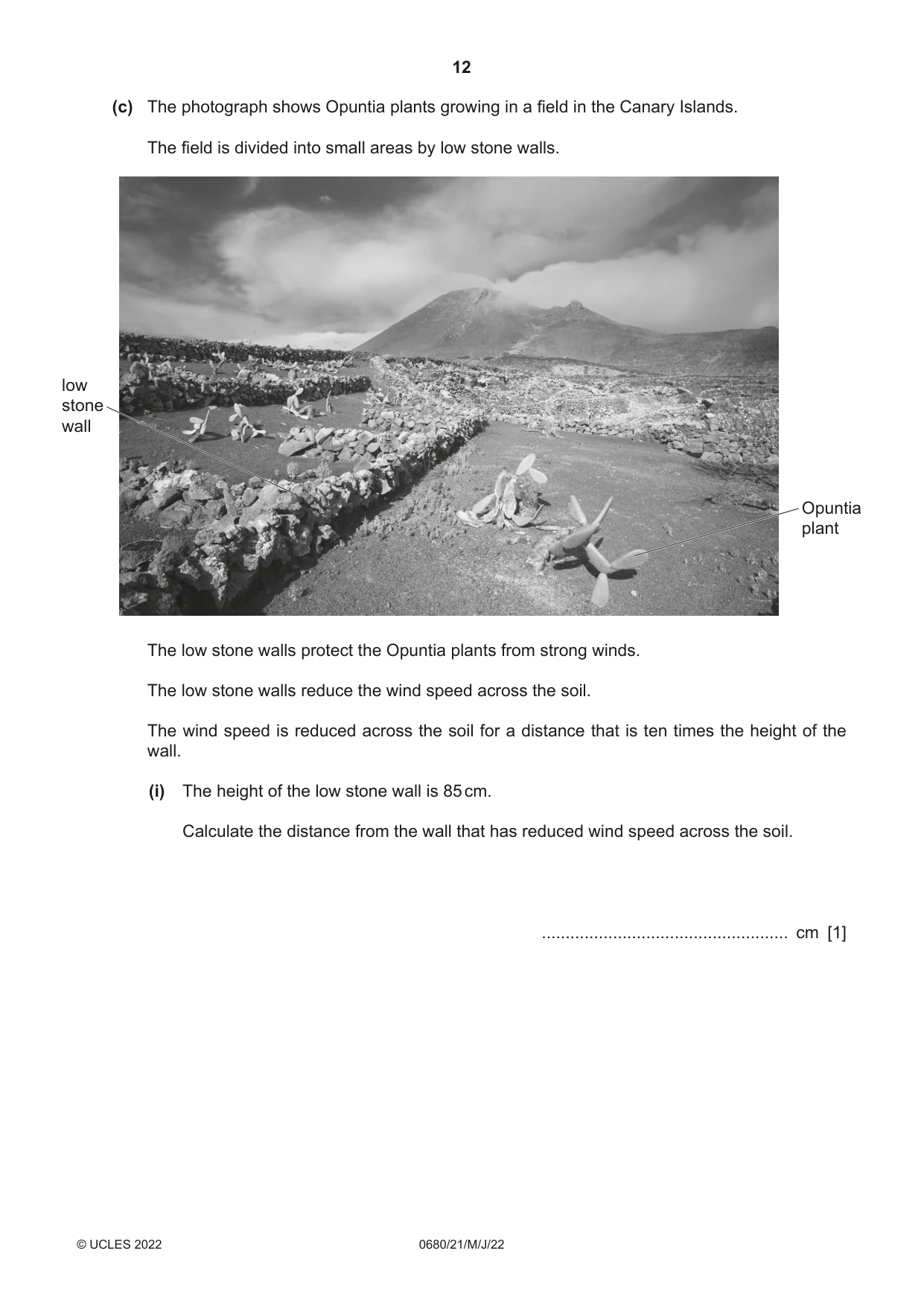 Cambridge IGCSE Environmental Management 0680 2022 May/June Paper 2 · Variant 1 question paper, page 12 of 24