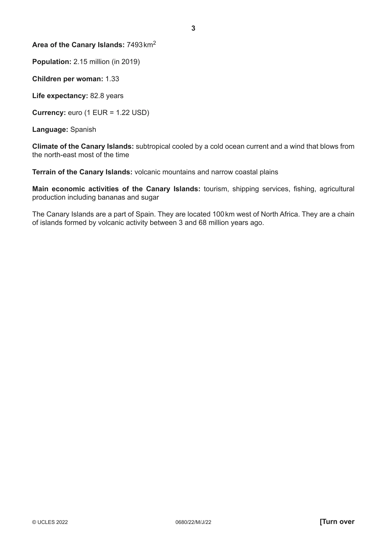 Cambridge IGCSE Environmental Management 0680 2022 May/June Paper 2 · Variant 2 question paper, page 3 of 24