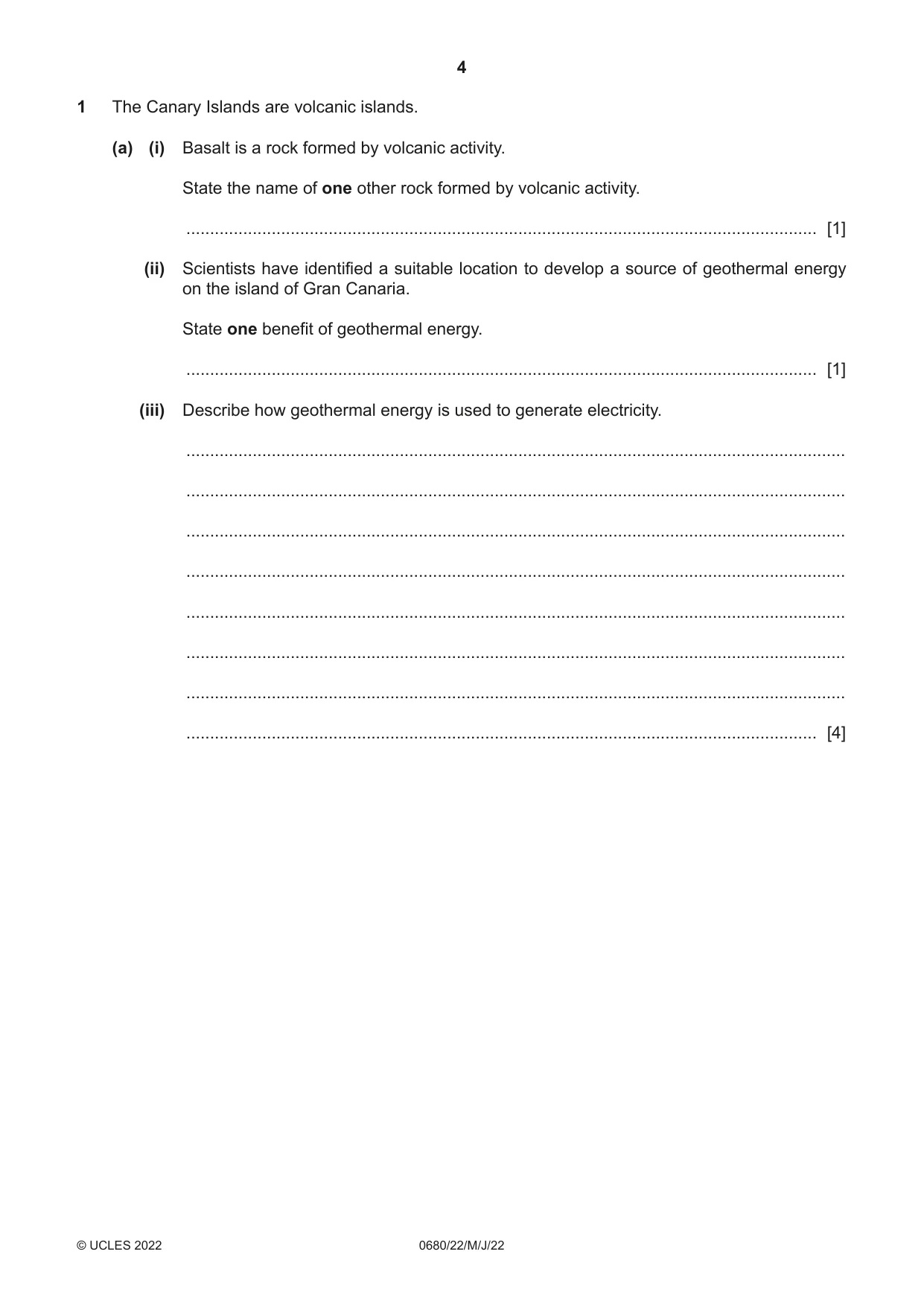 Cambridge IGCSE Environmental Management 0680 2022 May/June Paper 2 · Variant 2 question paper, page 4 of 24
