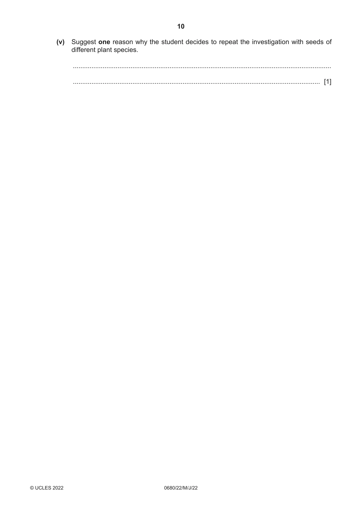 Cambridge IGCSE Environmental Management 0680 2022 May/June Paper 2 · Variant 2 question paper, page 10 of 24