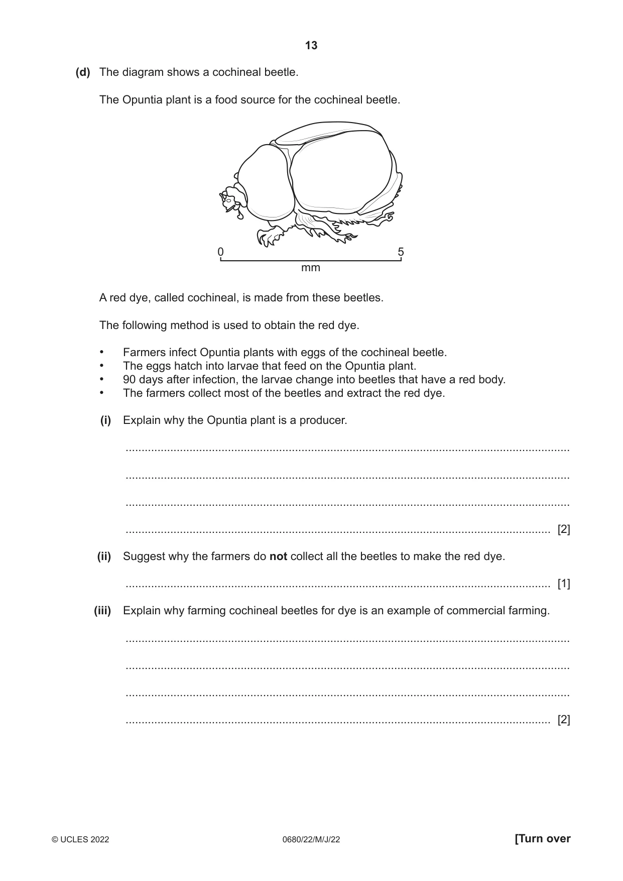 Cambridge IGCSE Environmental Management 0680 2022 May/June Paper 2 · Variant 2 question paper, page 13 of 24