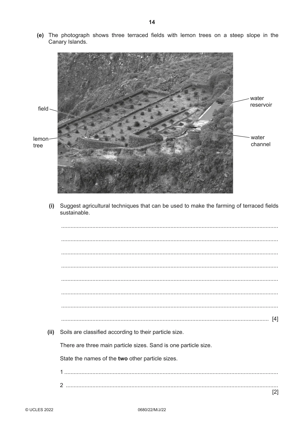 Cambridge IGCSE Environmental Management 0680 2022 May/June Paper 2 · Variant 2 question paper, page 14 of 24