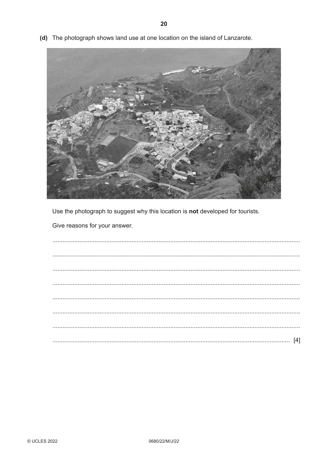 Cambridge IGCSE Environmental Management 0680 2022 May/June Paper 2 · Variant 2 question paper, page 20 of 24