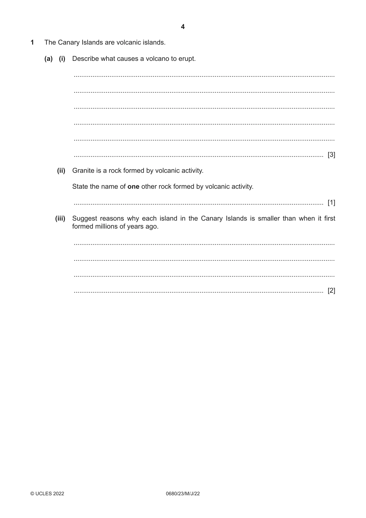 Cambridge IGCSE Environmental Management 0680 2022 May/June Paper 2 · Variant 3 question paper, page 4 of 24