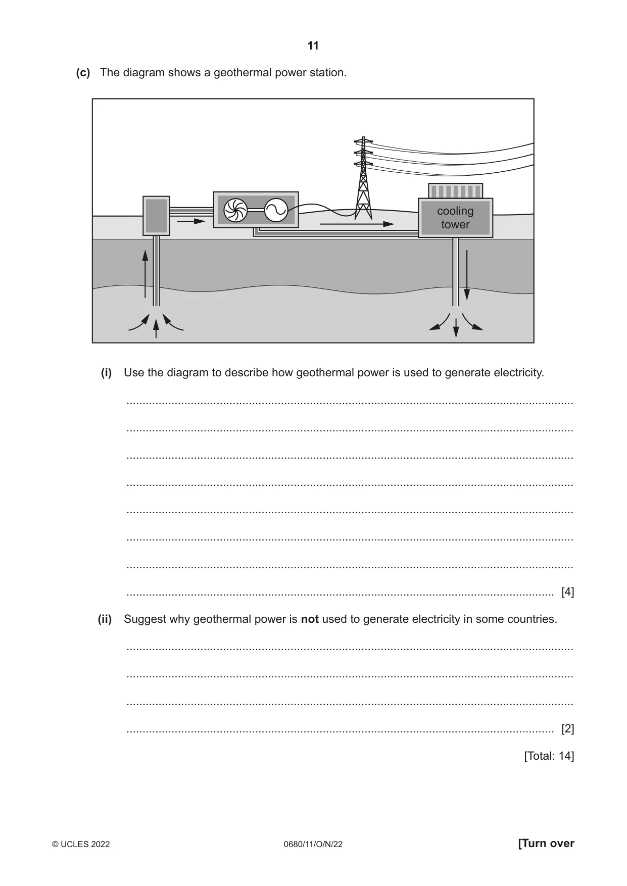 Cambridge IGCSE Environmental Management 0680 2022 Oct/Nov Paper 1 · Variant 1 question paper, page 11 of 20