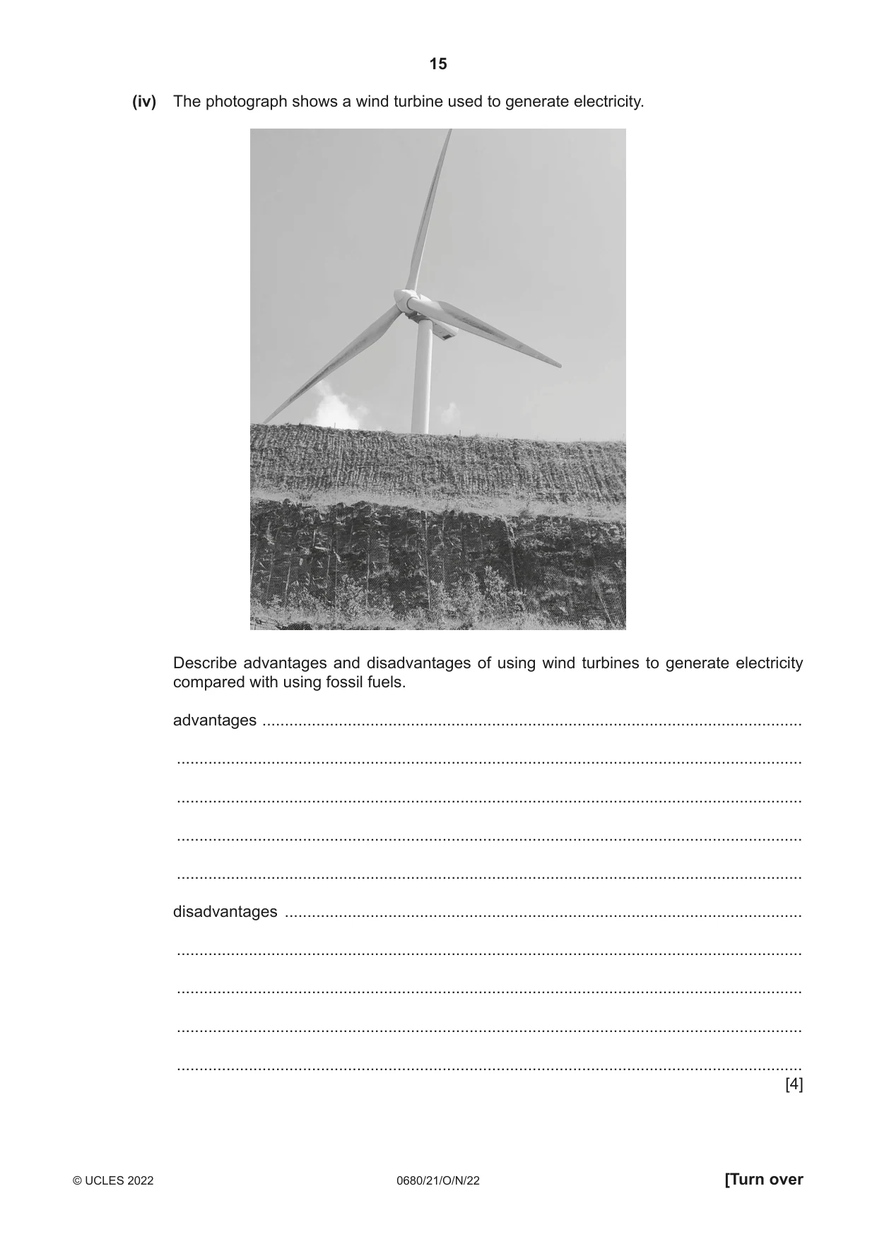 Cambridge IGCSE Environmental Management 0680 2022 Oct/Nov Paper 2 · Variant 1 question paper, page 15 of 24
