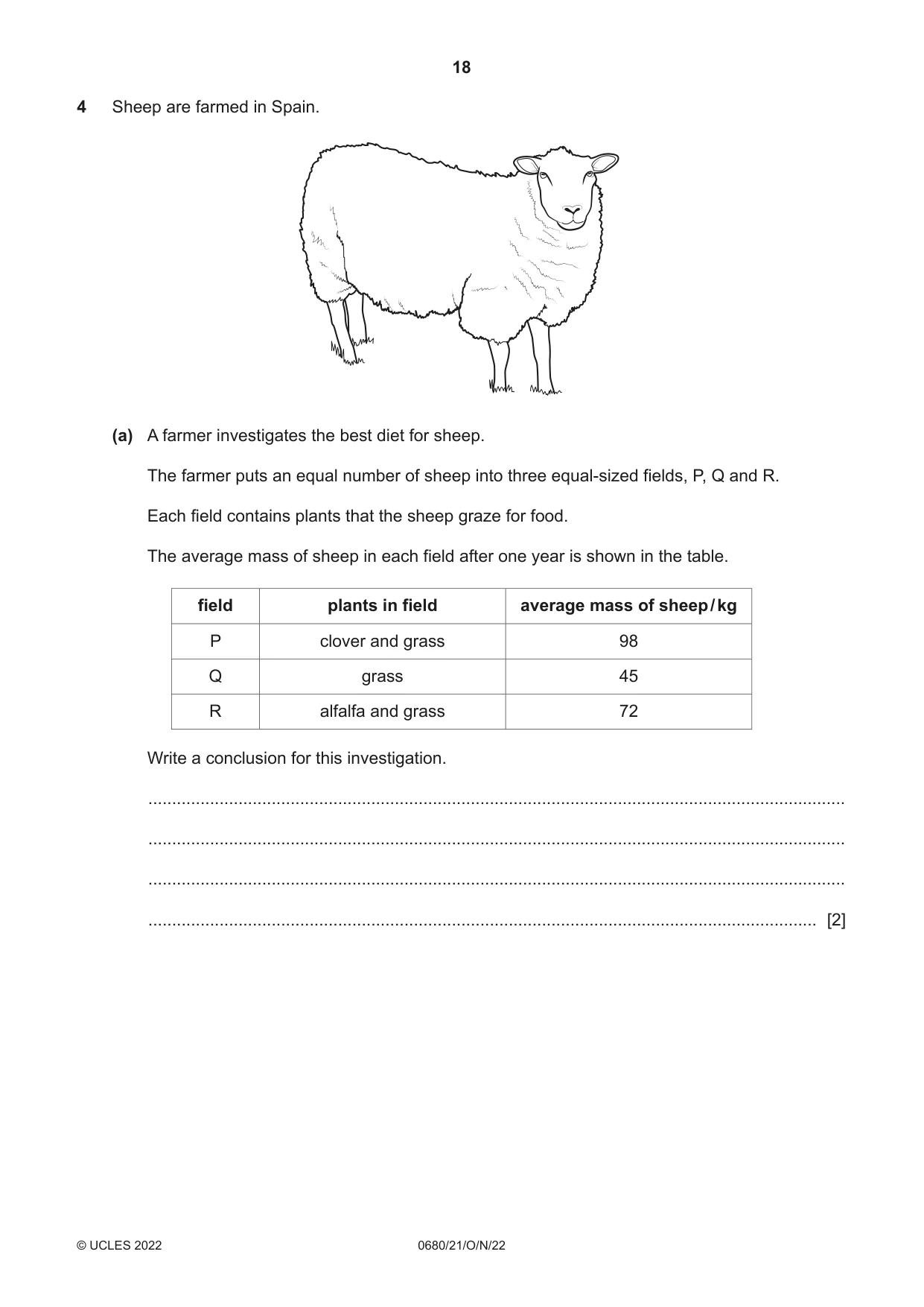 Cambridge IGCSE Environmental Management 0680 2022 Oct/Nov Paper 2 · Variant 1 question paper, page 18 of 24