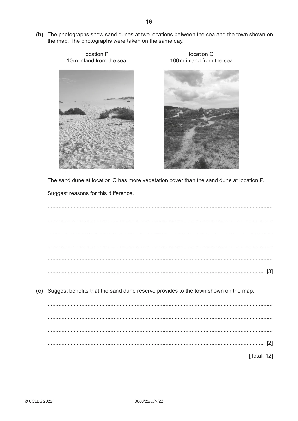 Cambridge IGCSE Environmental Management 0680 2022 Oct/Nov Paper 2 · Variant 2 question paper, page 16 of 28
