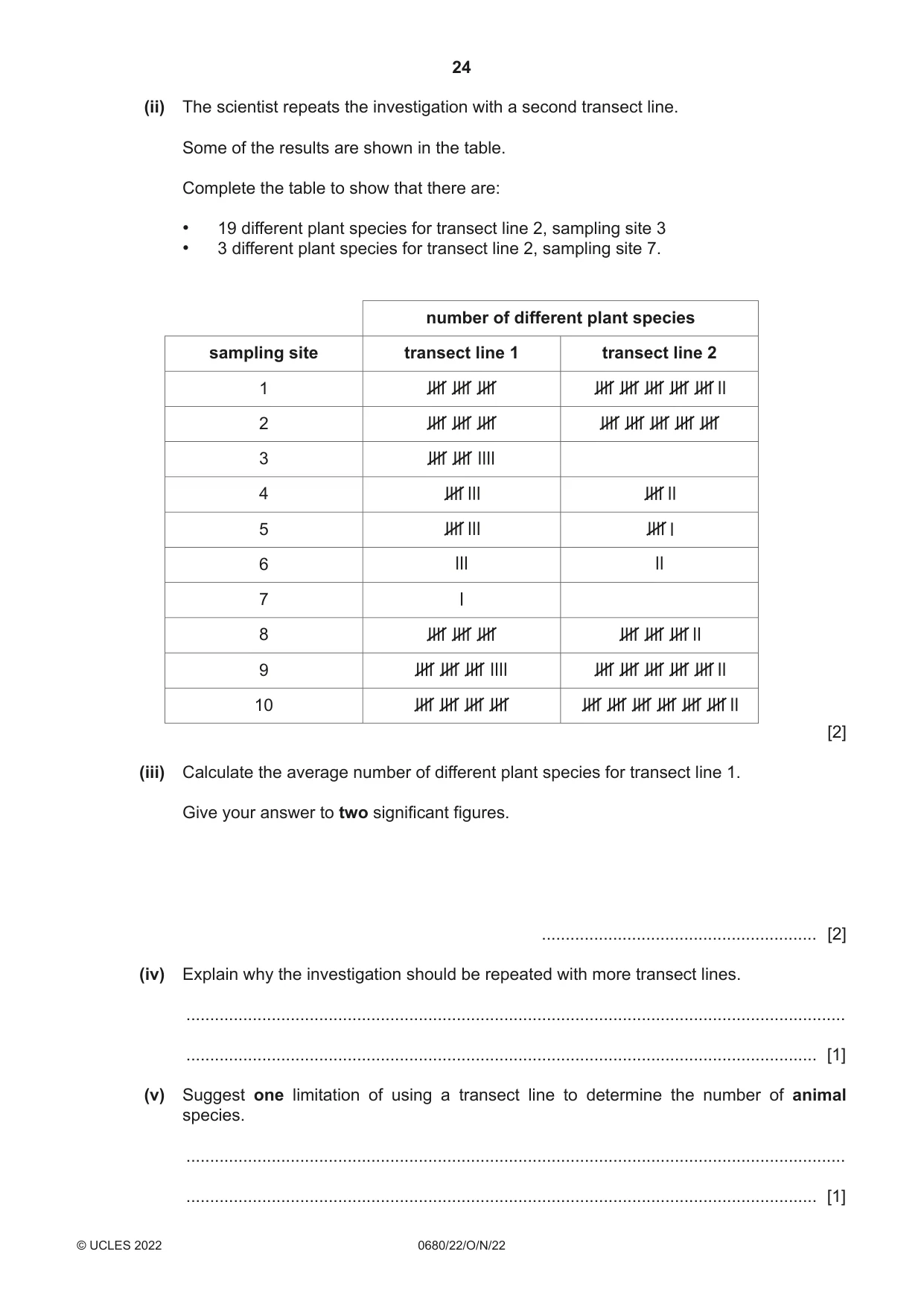Cambridge IGCSE Environmental Management 0680 2022 Oct/Nov Paper 2 · Variant 2 question paper, page 24 of 28
