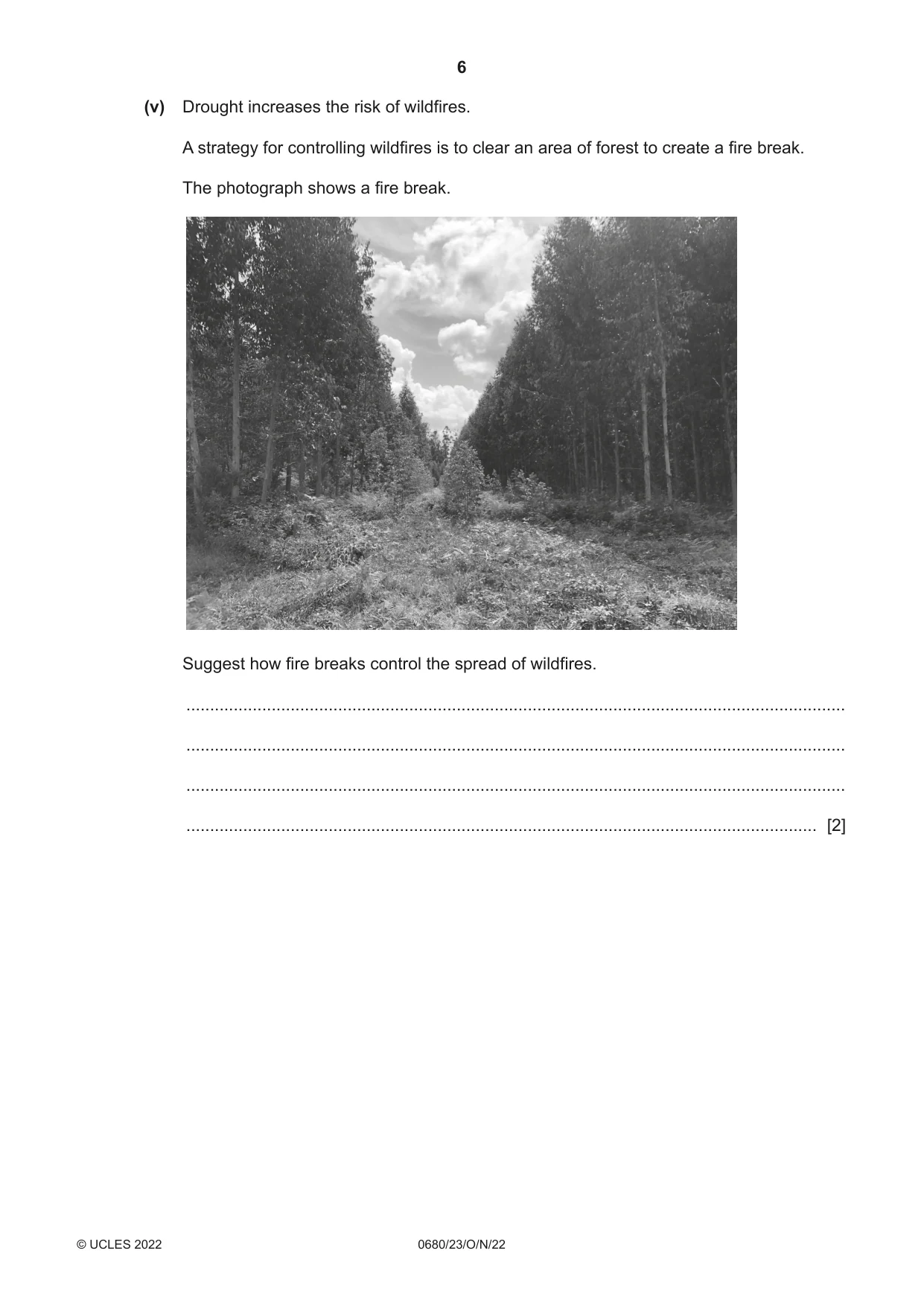 Cambridge IGCSE Environmental Management 0680 2022 Oct/Nov Paper 2 · Variant 3 question paper, page 6 of 24