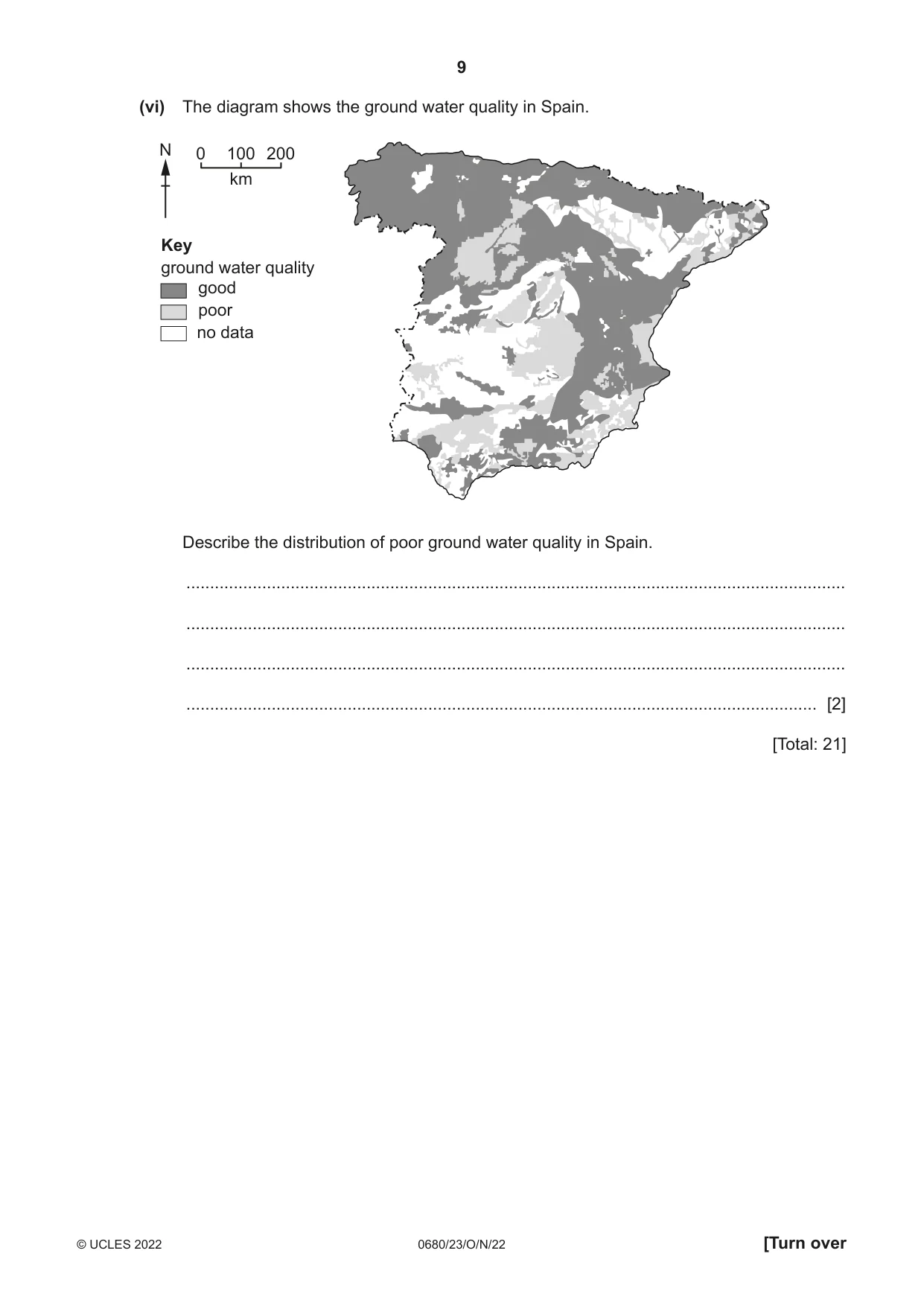 Cambridge IGCSE Environmental Management 0680 2022 Oct/Nov Paper 2 · Variant 3 question paper, page 9 of 24